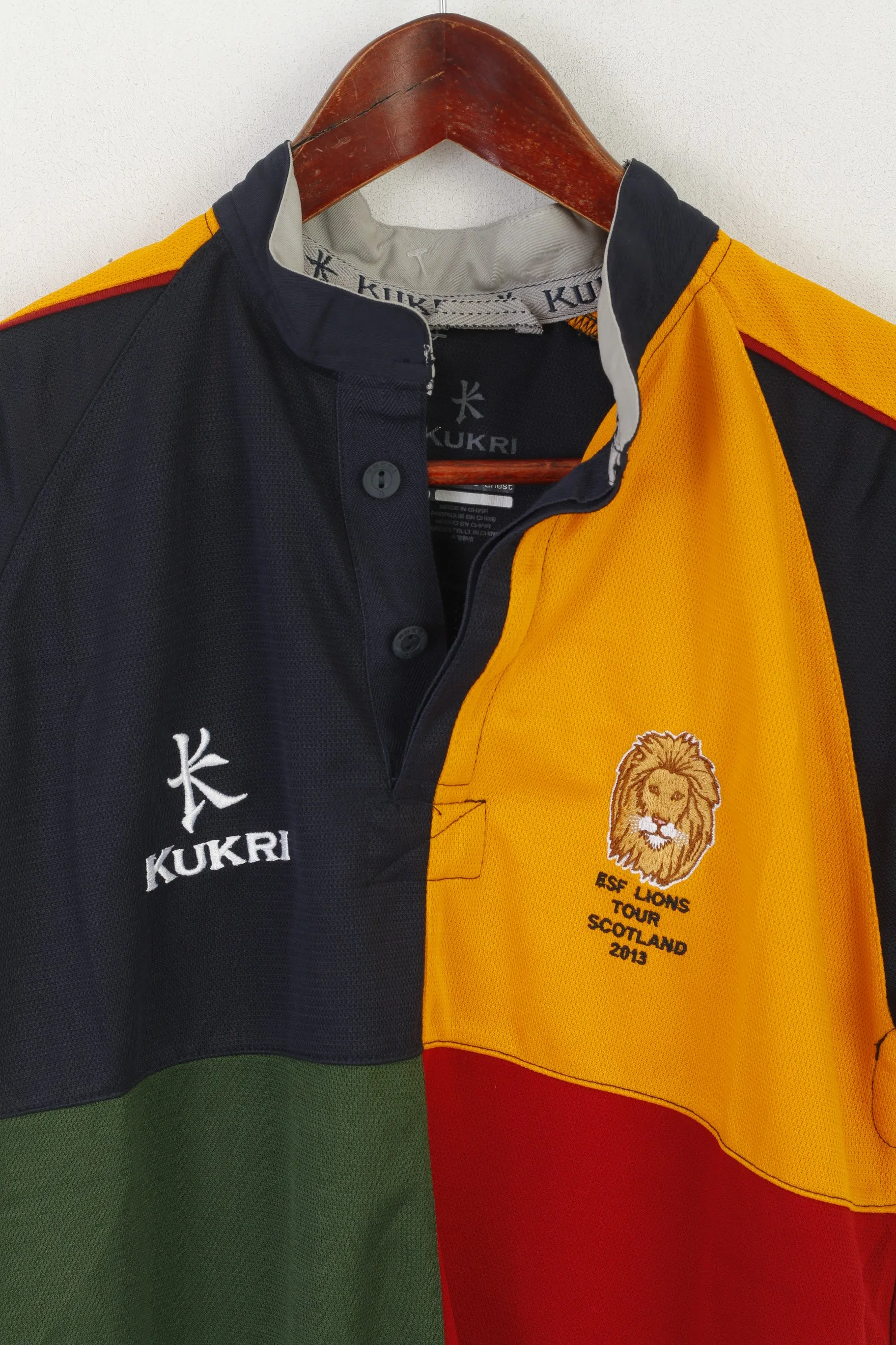 Kukri Men S Shirt ESF Lions Tour Scotland 2013 #2 Vintage Sport Jersey Top