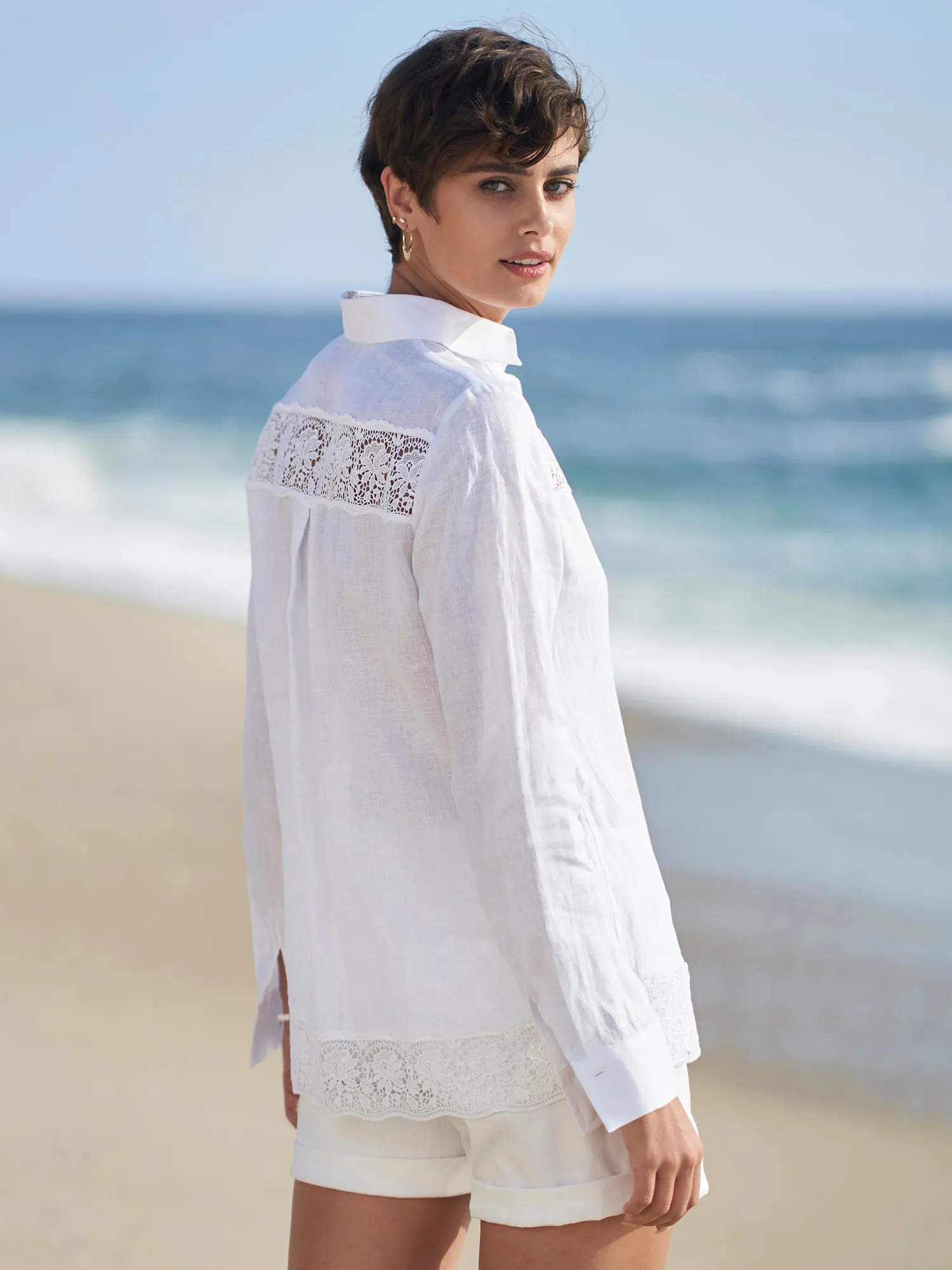 Lailana Lace Linen Shirt