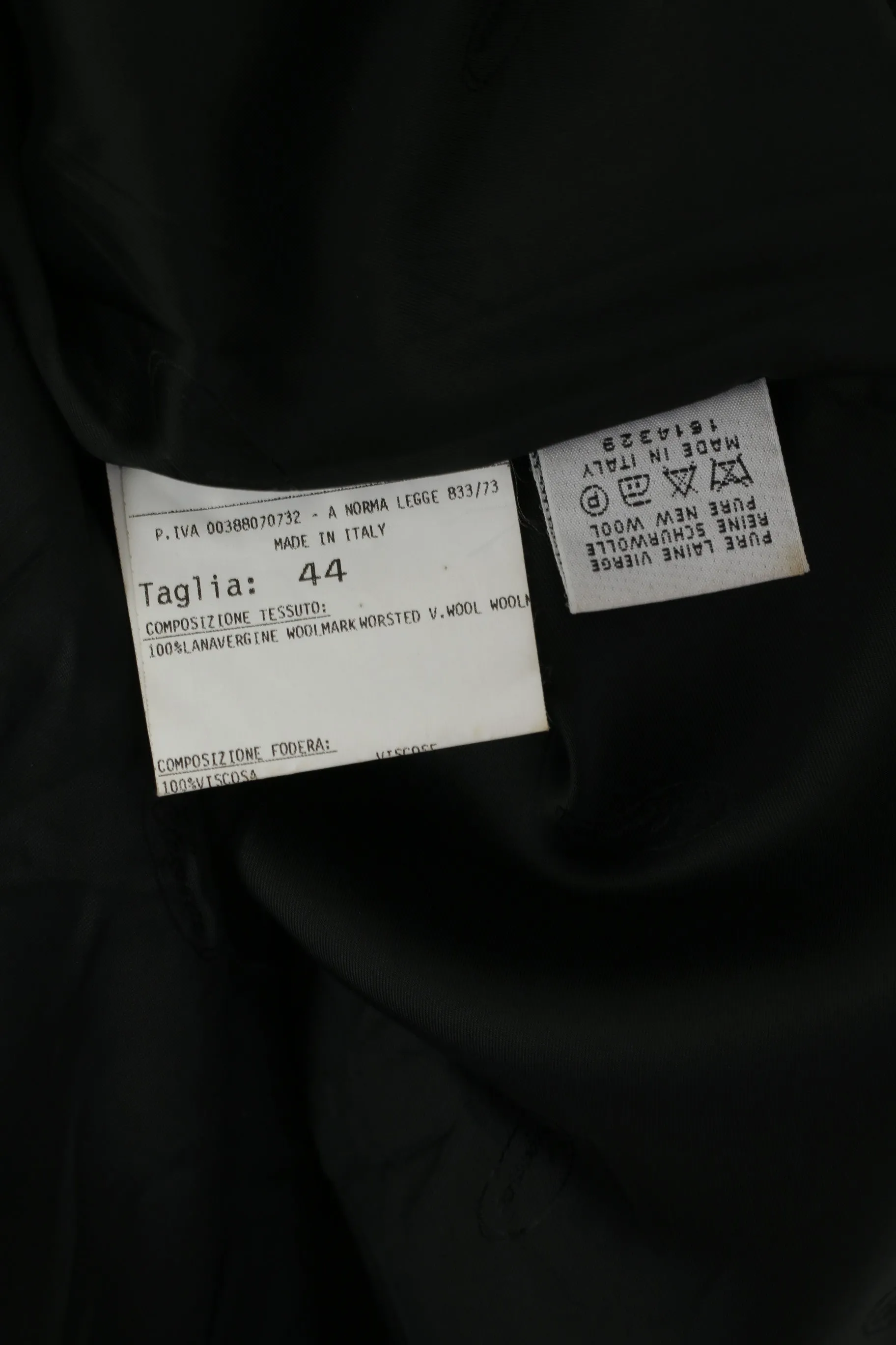 Lana Superfine Women 44 M Coat Charcoal Wool Made in Italy Soft Belted Single Breasted