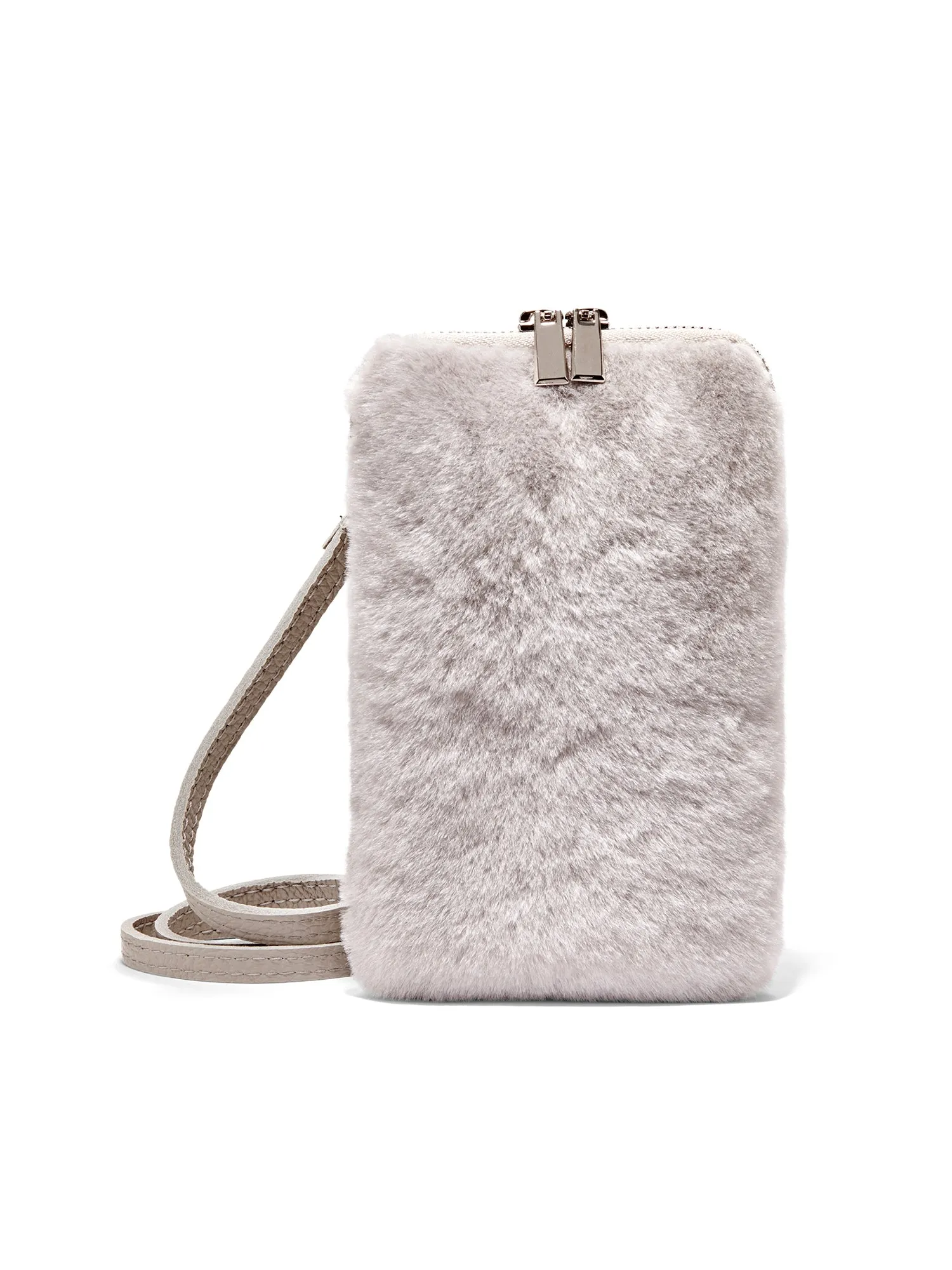 Large Shearling Cellphone Bag