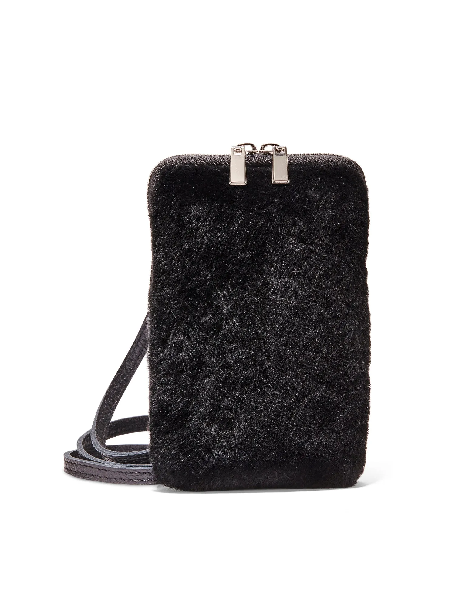 Large Shearling Cellphone Bag