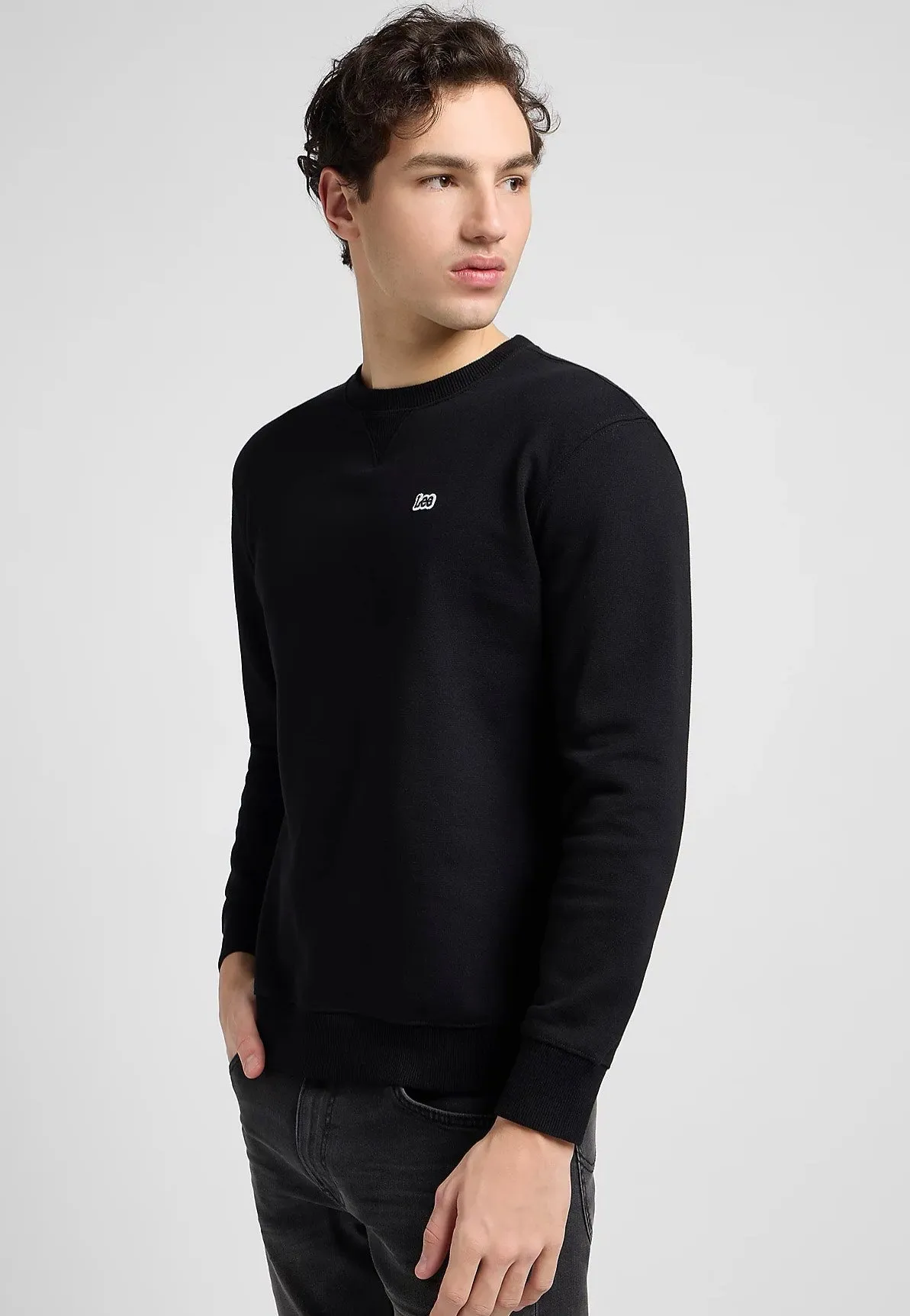 Lee - Plain Crew Black - Sweater