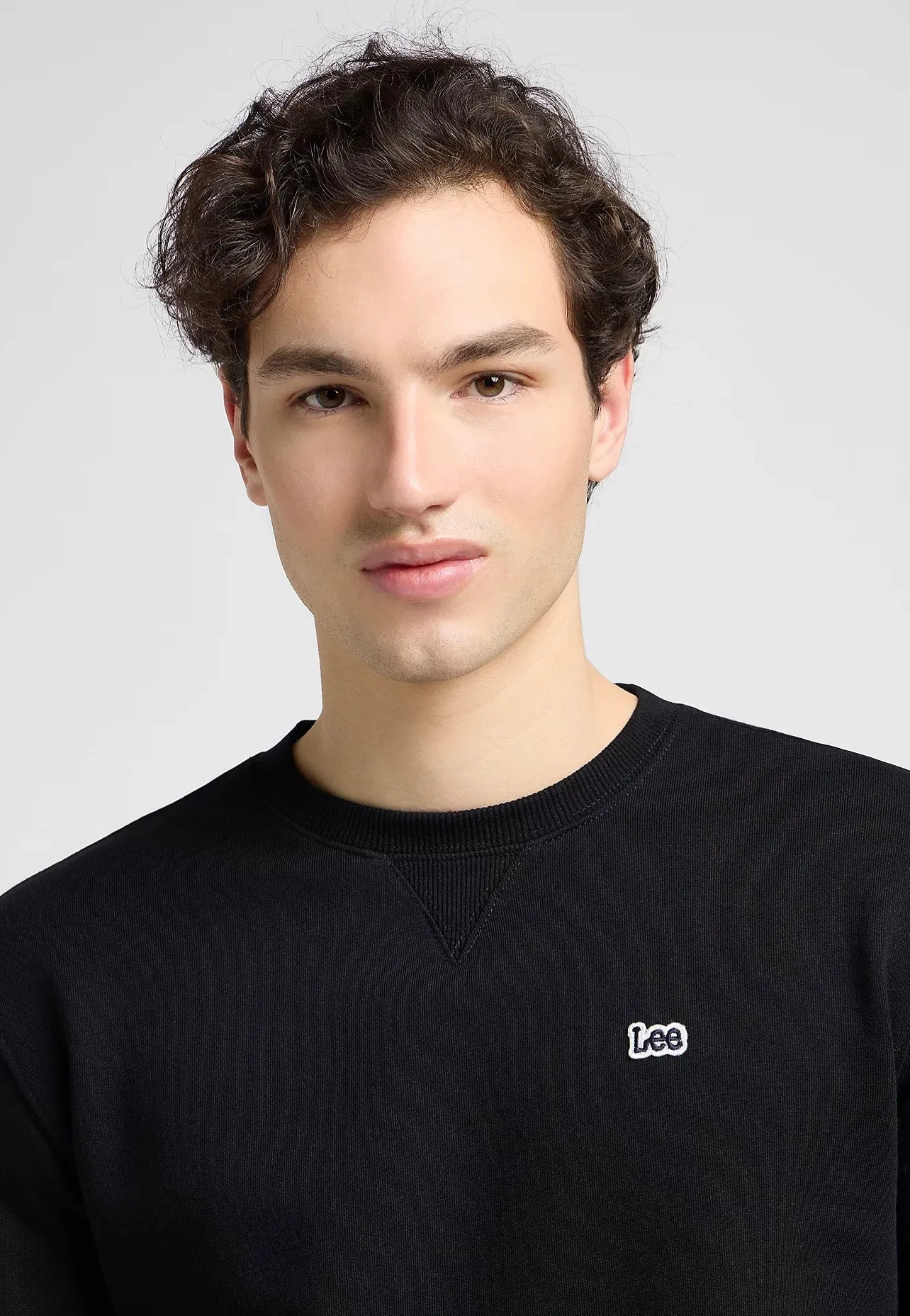 Lee - Plain Crew Black - Sweater