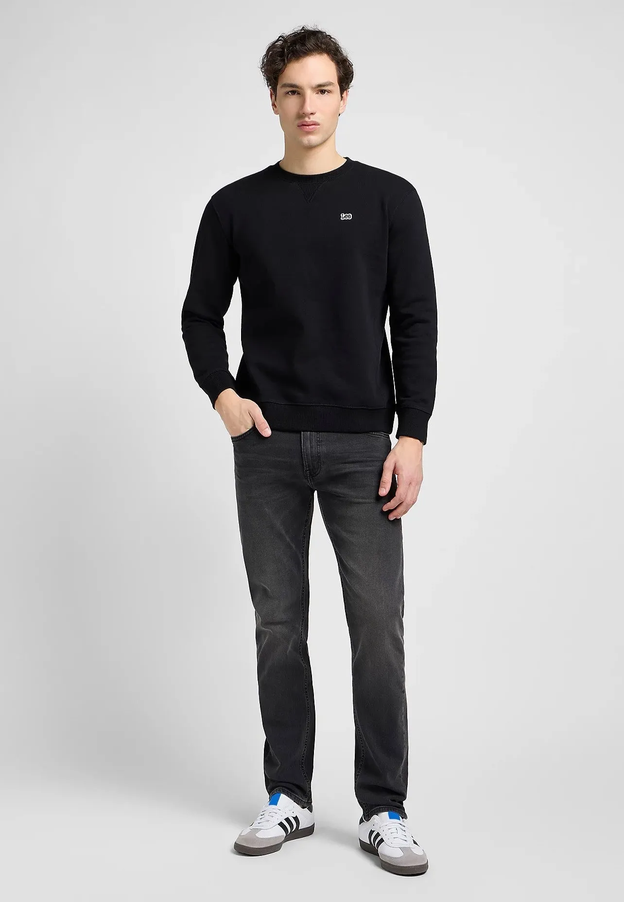 Lee - Plain Crew Black - Sweater