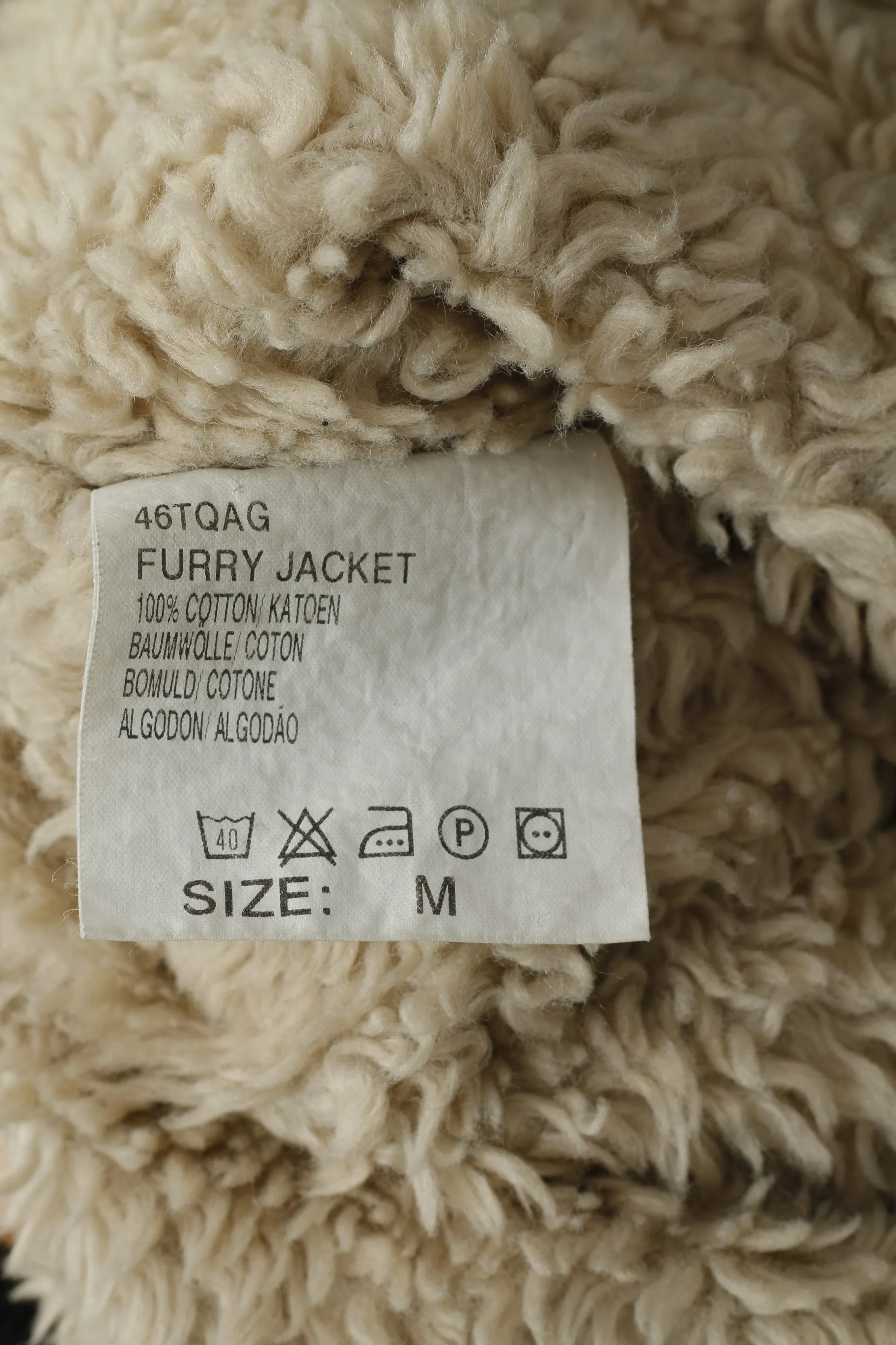 Lee Women M Jacket Grey Cotton Denim Jeans Furry Lined Trucker Cropped Top