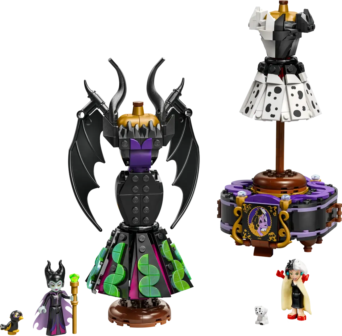 Lego Disney Maleficent's and Cruella De Vil's Dresses 43262