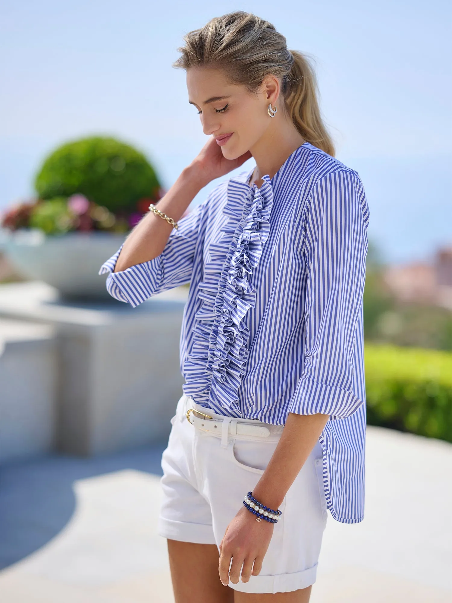 Leland Stripe Cotton Shirt
