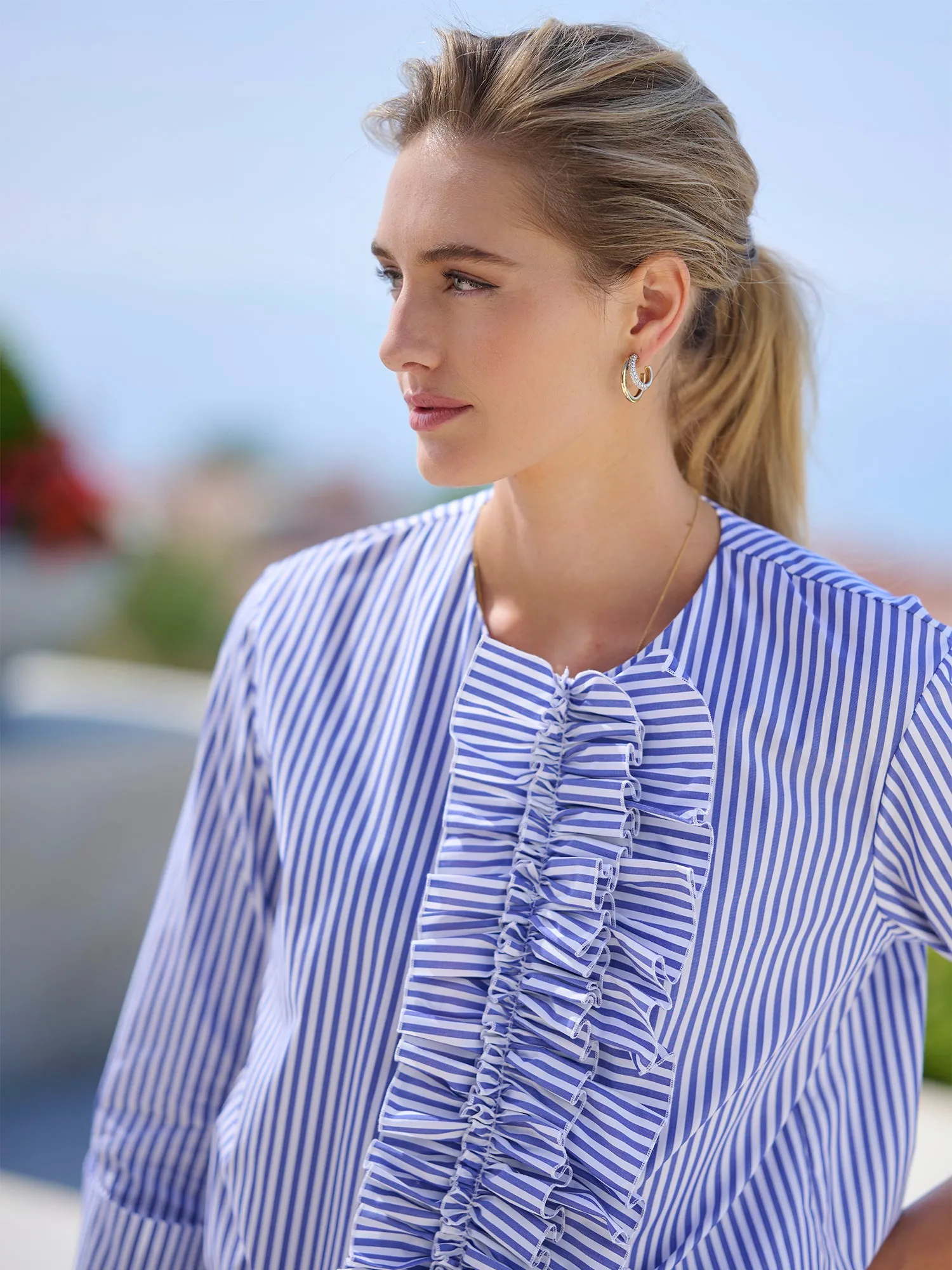 Leland Stripe Cotton Shirt