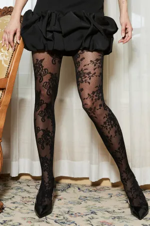 Levante | Francesca Floral Tights Club L London