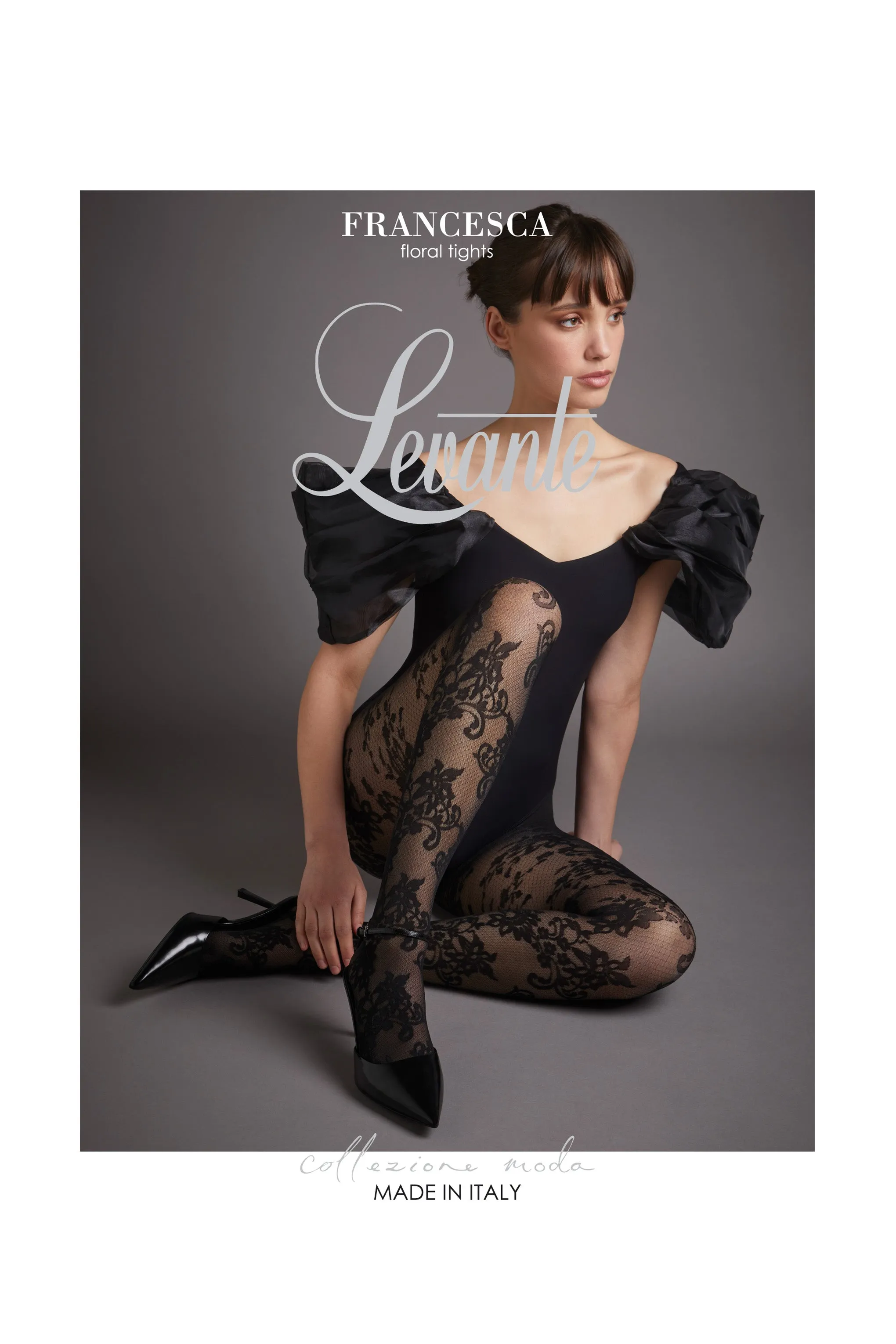 Levante | Francesca Floral Tights Club L London