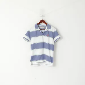 Levi's Men S Polo Shirt Violet Striped Short Sleeve Cotton Standard Fit Top