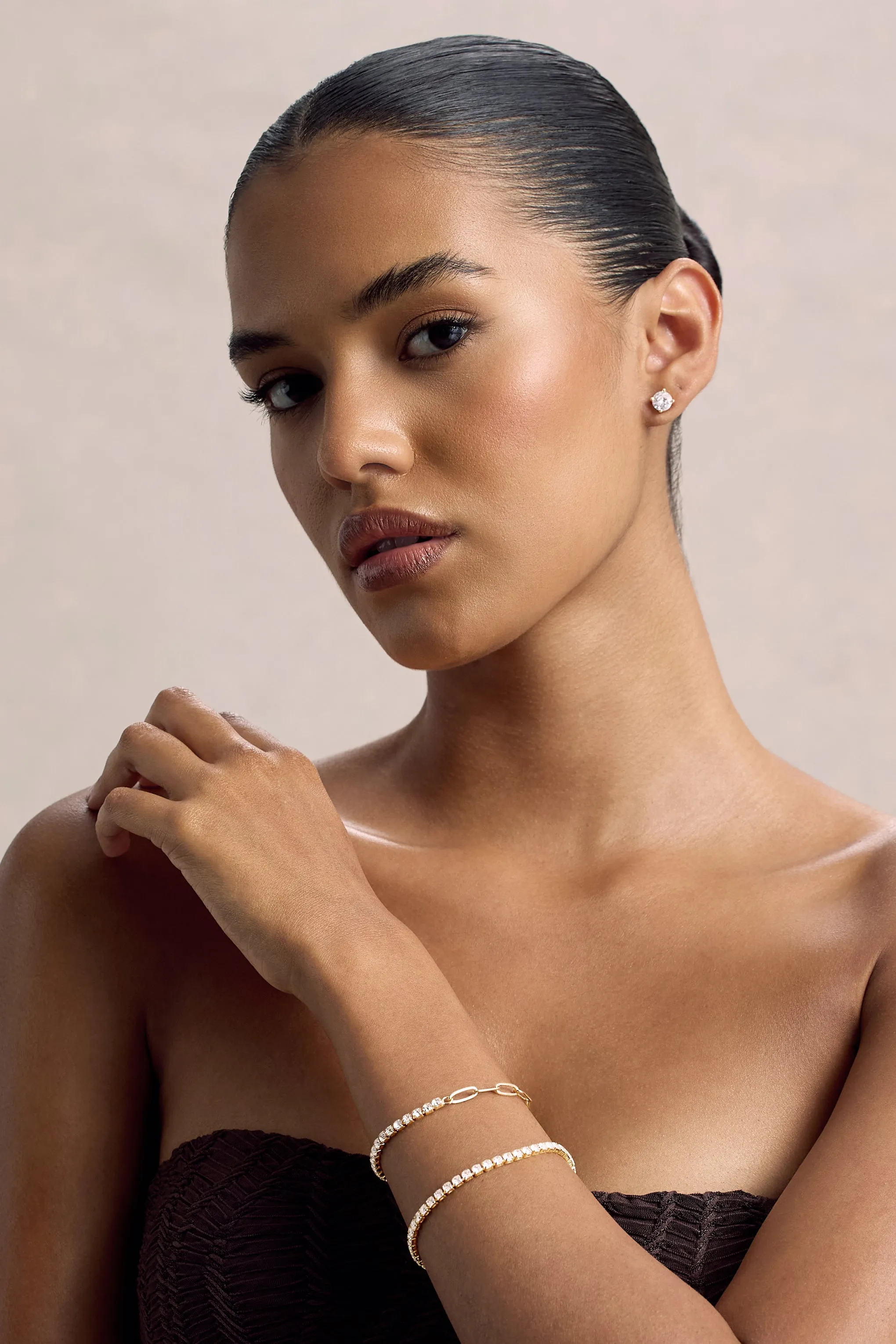Libya | Gold Diamante Bracelet Club L London