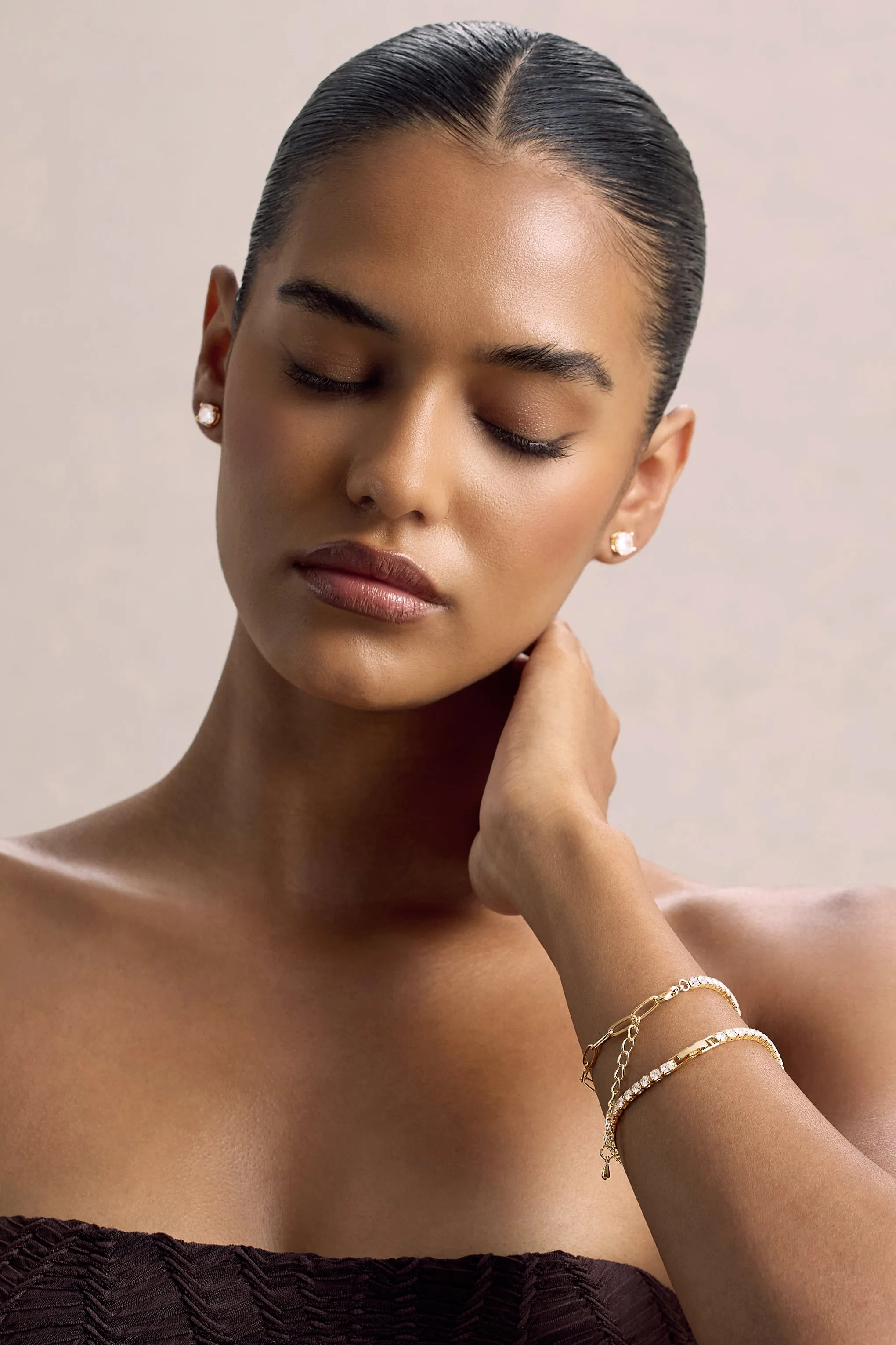 Libya | Gold Diamante Bracelet Club L London