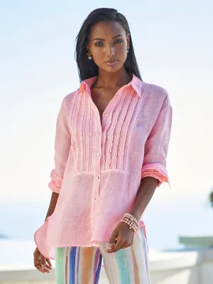 Lilja Ruffle Linen Shirt