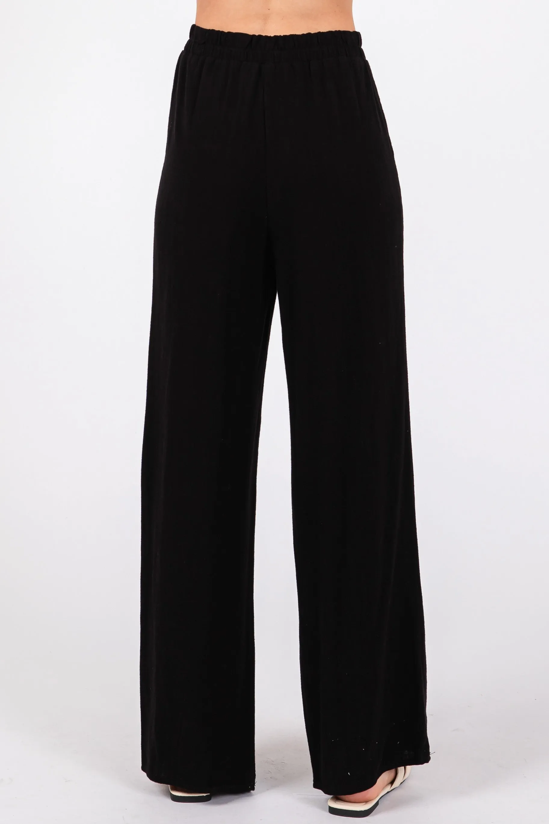 LINEN BLEND PATCH POCKET PANT