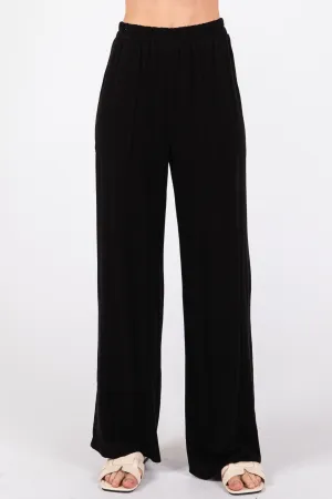 LINEN BLEND PATCH POCKET PANT