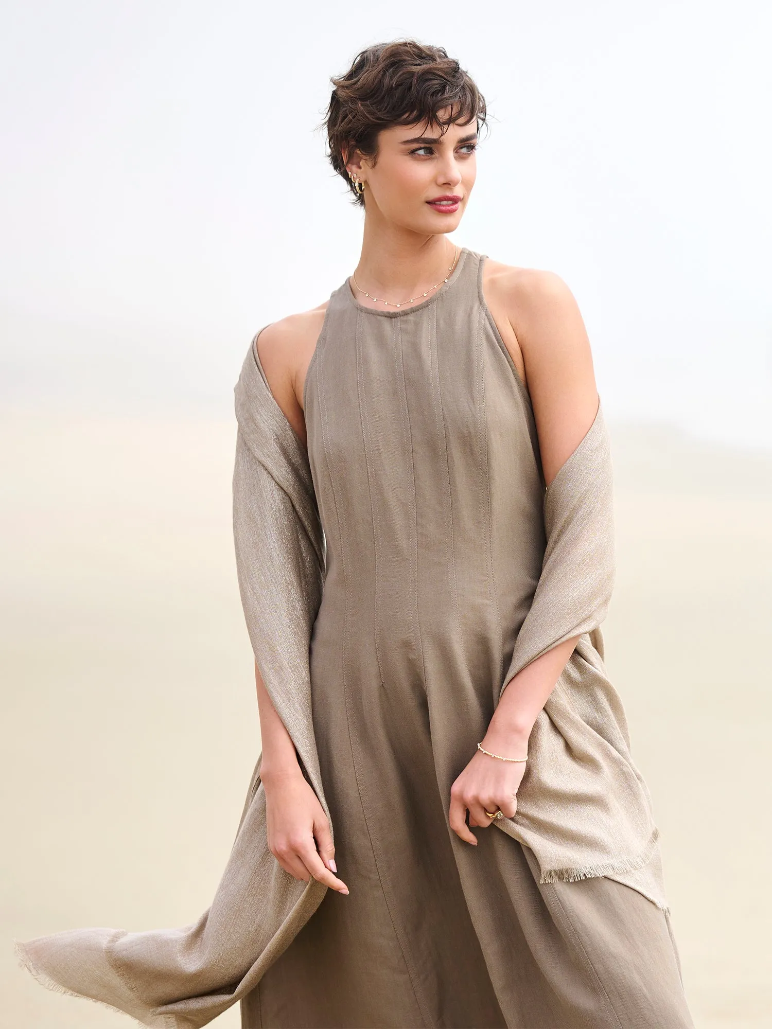 Linen Midi Dress