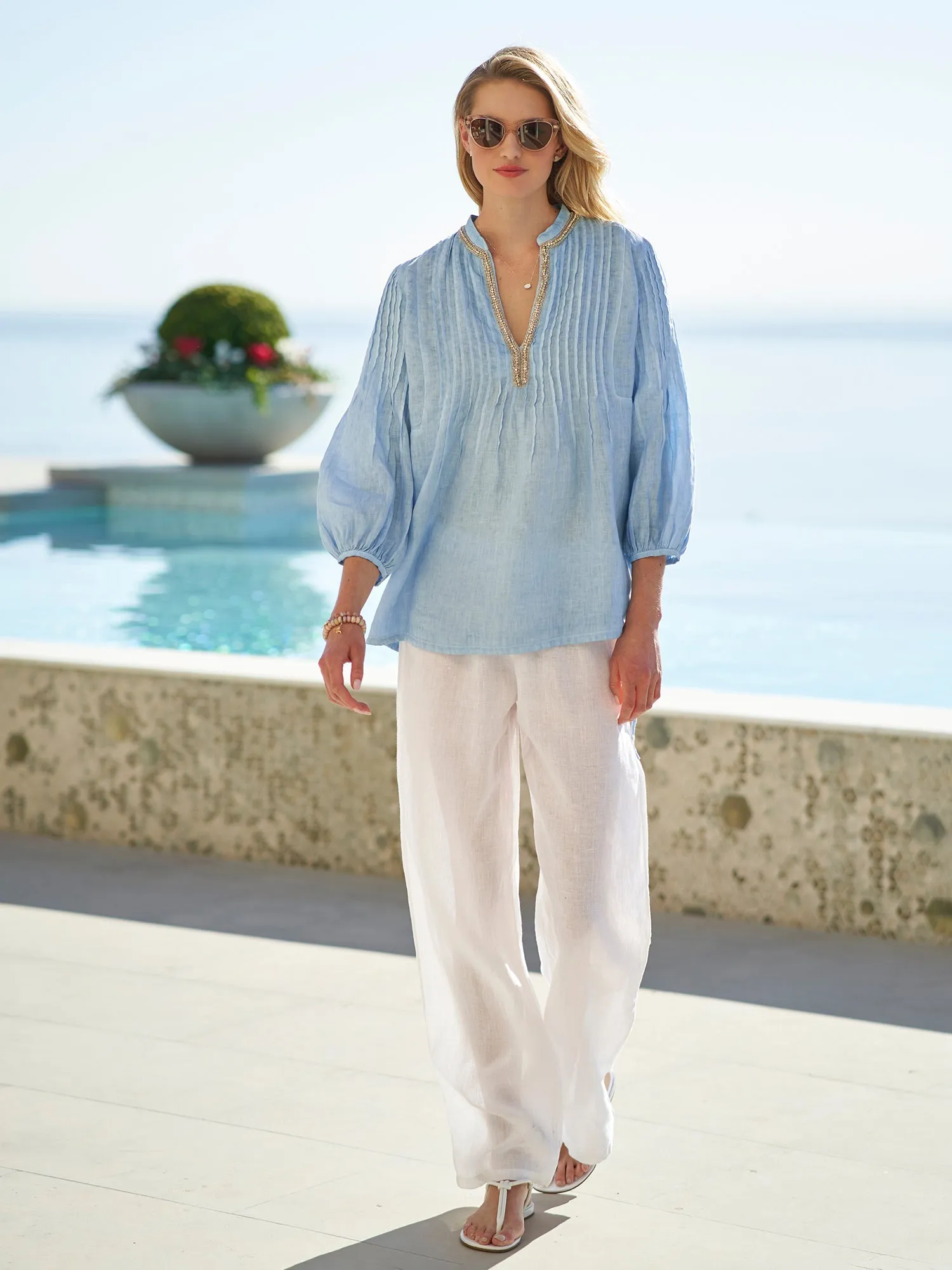 Lisette Linen Top