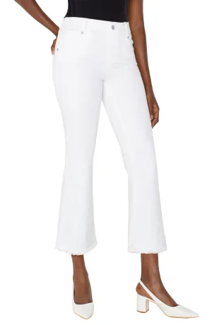 Liverpool Los Angeles THE GIA GLIDER? CROP FLARE WITH FRAY HEM