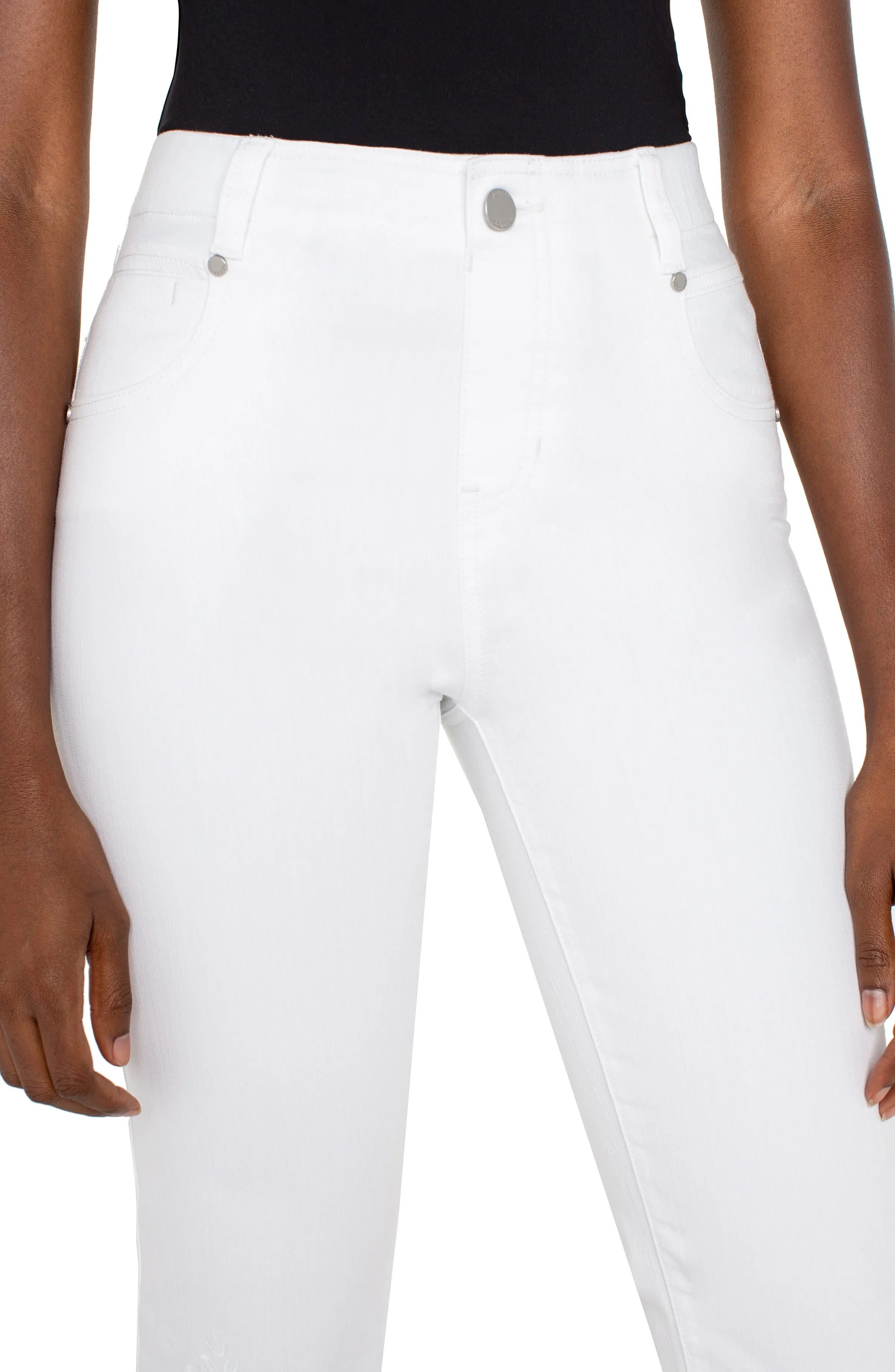 Liverpool Los Angeles THE GIA GLIDER? CROP FLARE WITH FRAY HEM