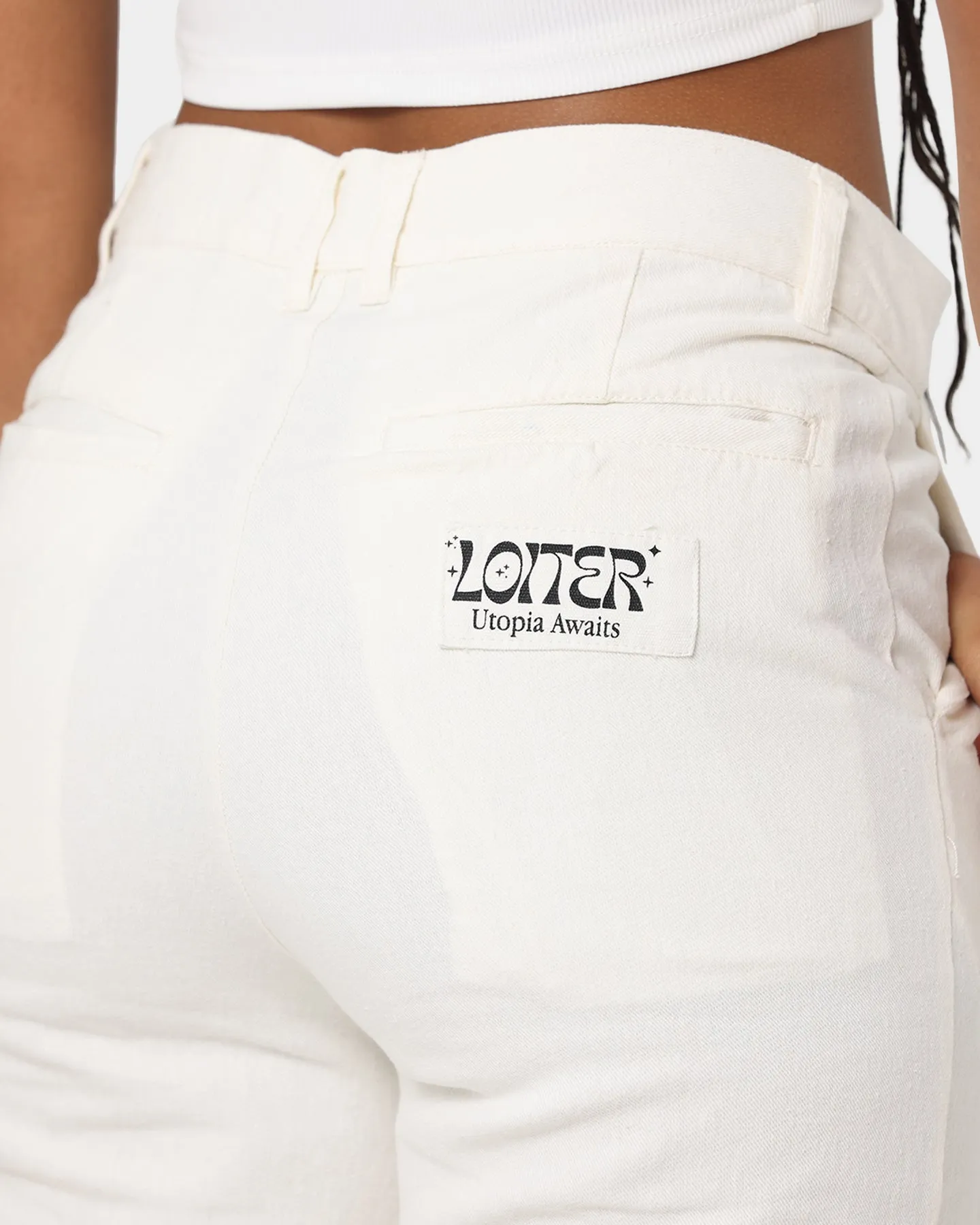 Loiter Utopia Linen Pants Ecru