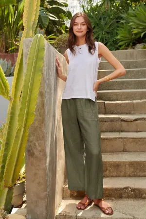 LOLA WOVEN LINEN PANT