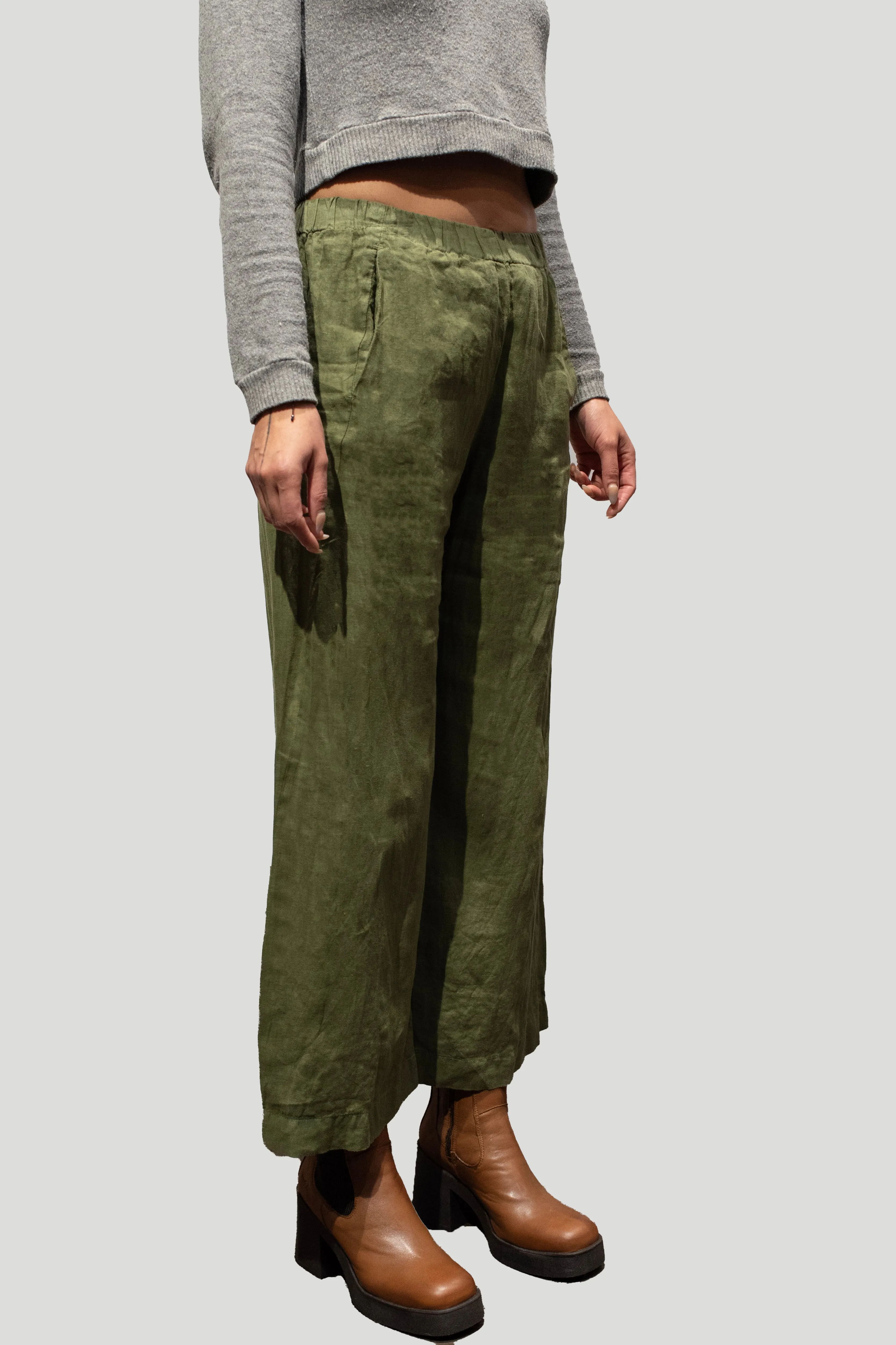 LOLA WOVEN LINEN PANT