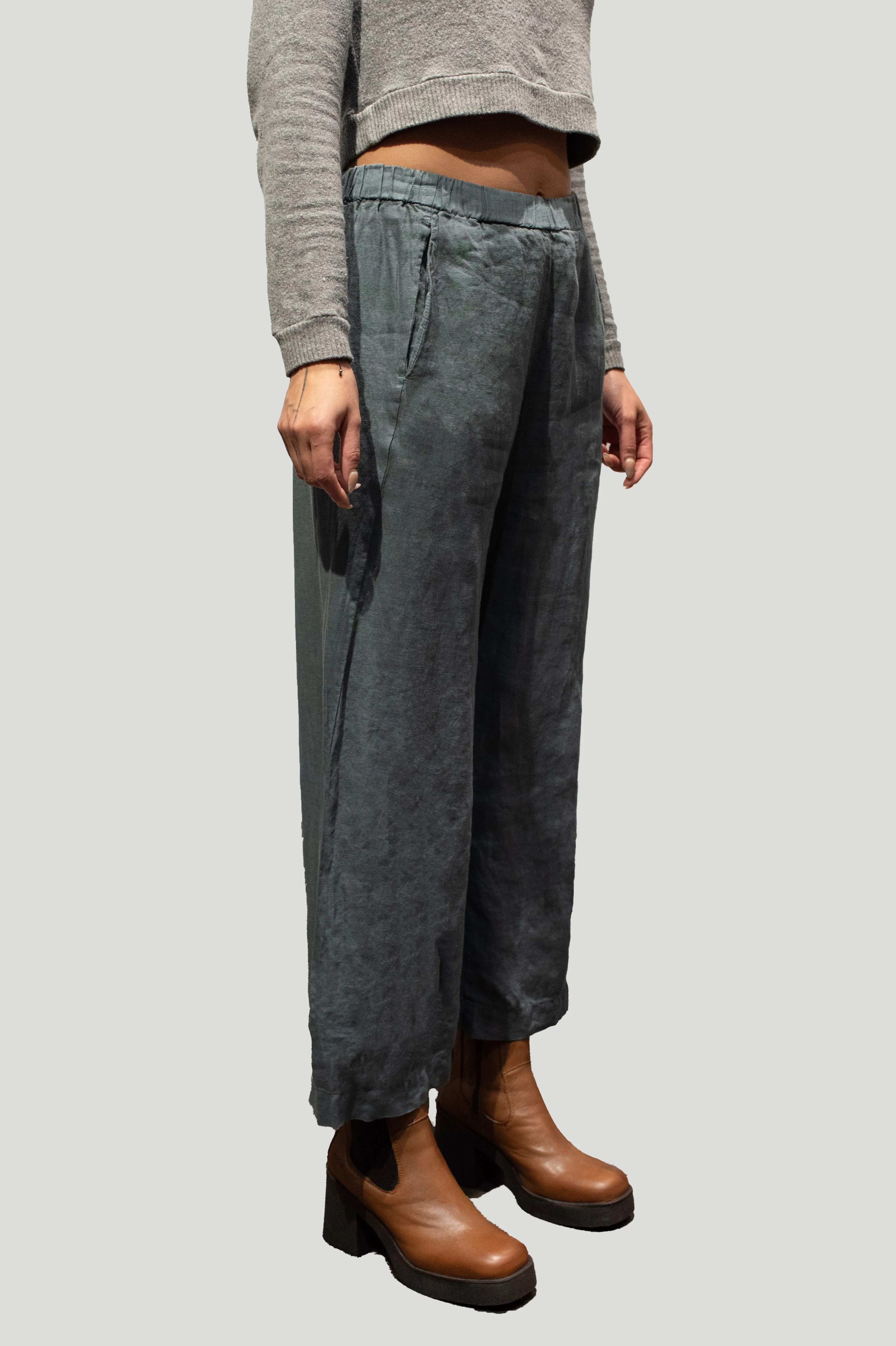 LOLA WOVEN LINEN PANT