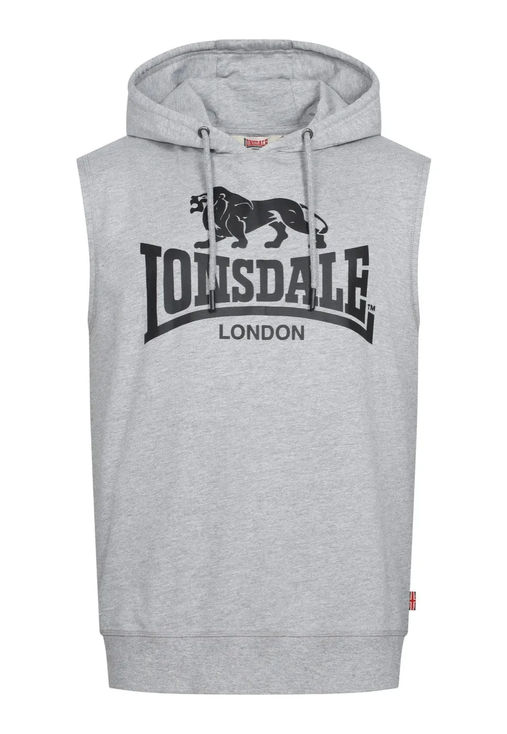 Lonsdale - Bignor Marl Grey/Black - Hoodie