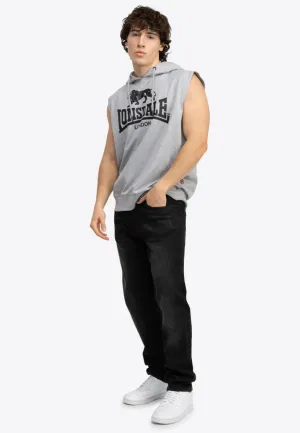 Lonsdale - Bignor Marl Grey/Black - Hoodie