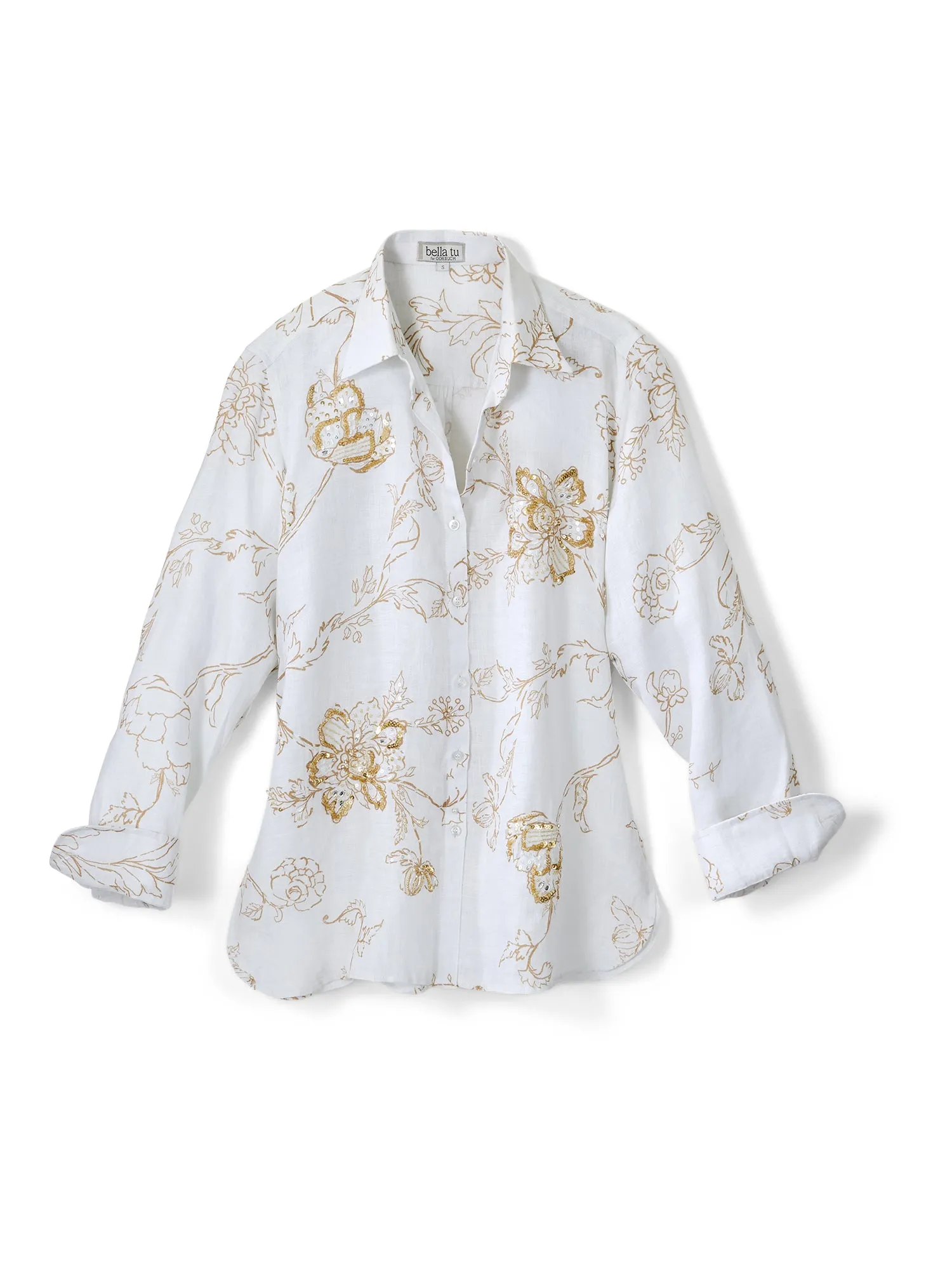 Lou Begonia Linen Shirt