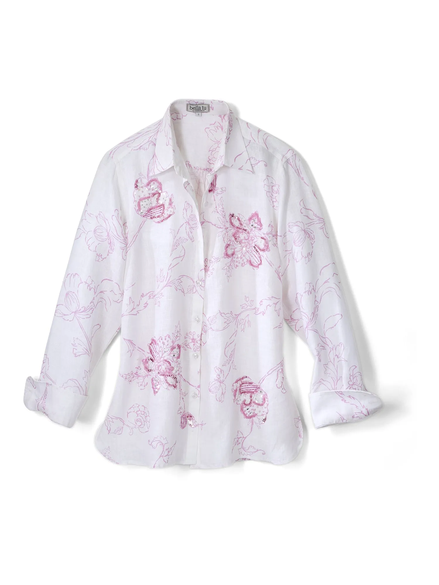 Lou Begonia Linen Shirt