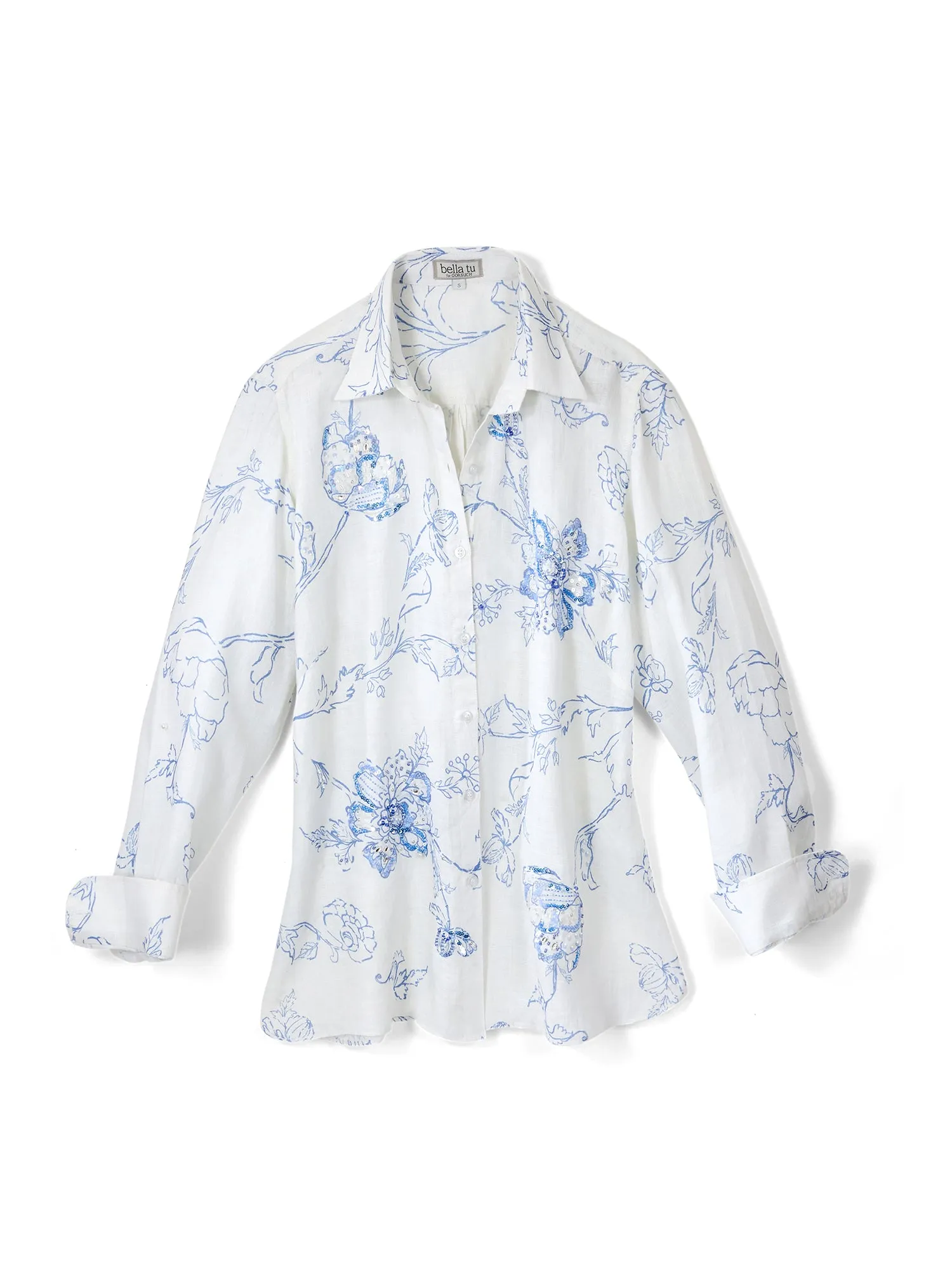 Lou Begonia Linen Shirt