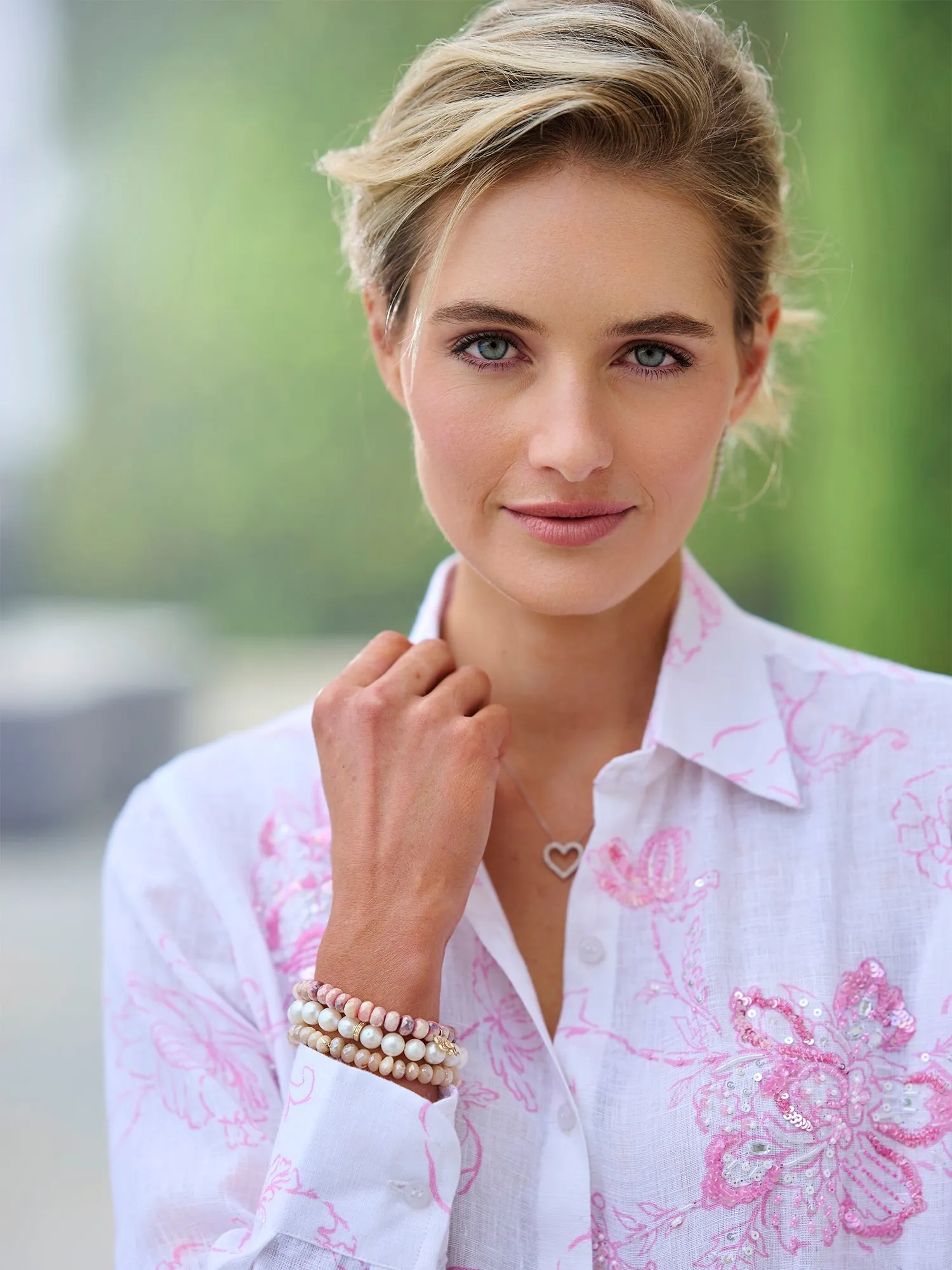 Lou Begonia Linen Shirt