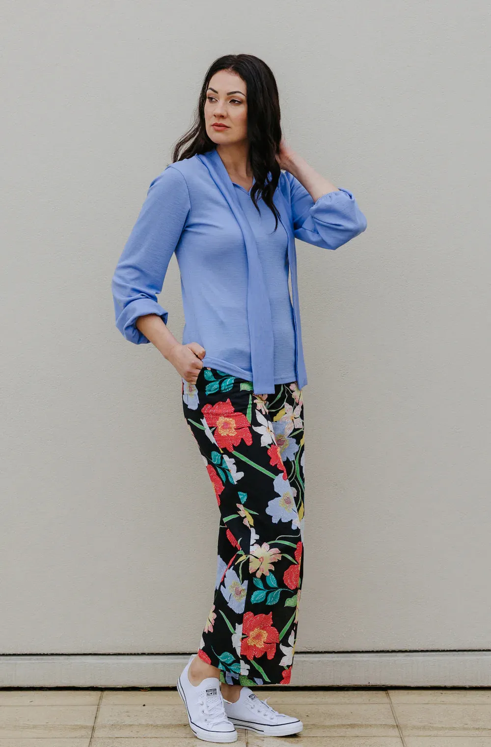 LOVE & GLORY (NZ) The perfect linen pant - Black floral! 10