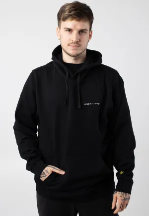 Lyle & Scott - Embroidered Jet Black/White - Hoodie