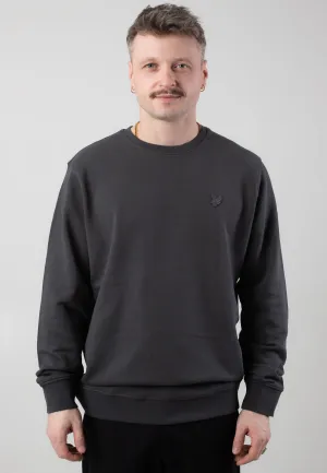 Lyle & Scott - Superfine Crew Neck Gunmetal - Sweater