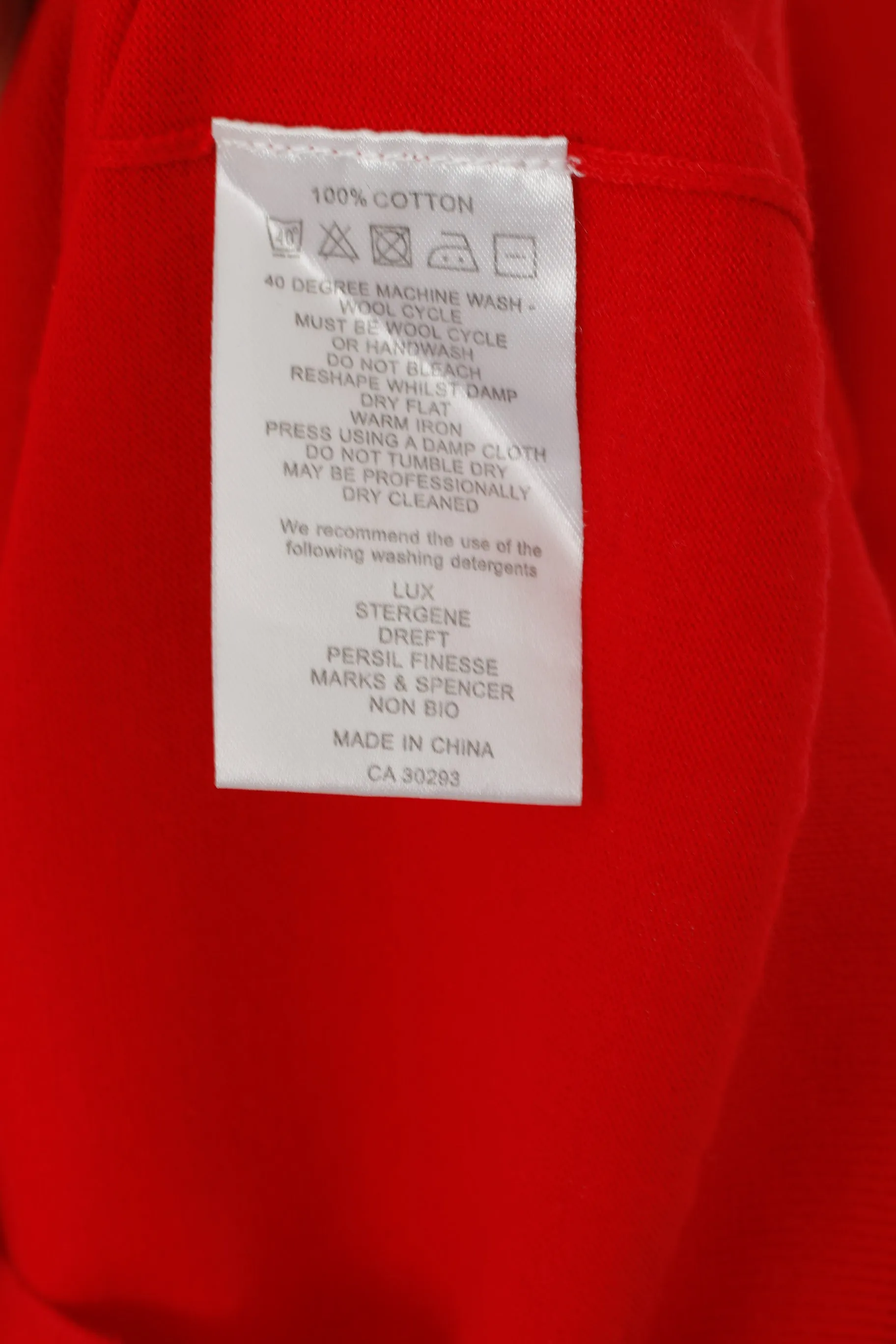 Lyle & Scott Vintage Men M (S) Polo Shirt Red Cotton Short Sleeve Jumper Soft Top