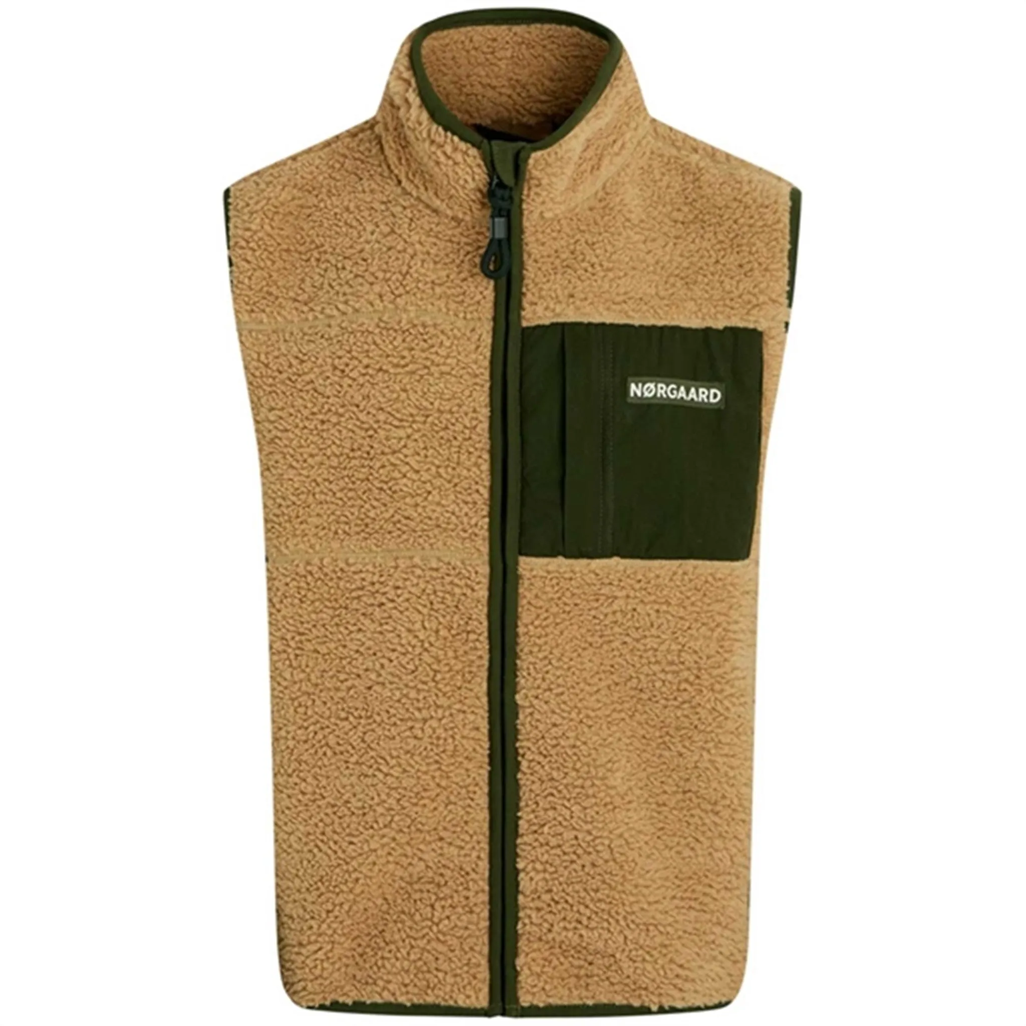 Mads Nrgaard Teddy Fleece Vilads Vest Kelp