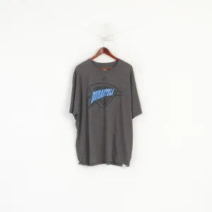 Majestic Athletic Men XXL Shirt Grey Cotton NBA Durant #35 Sport Basketball Top