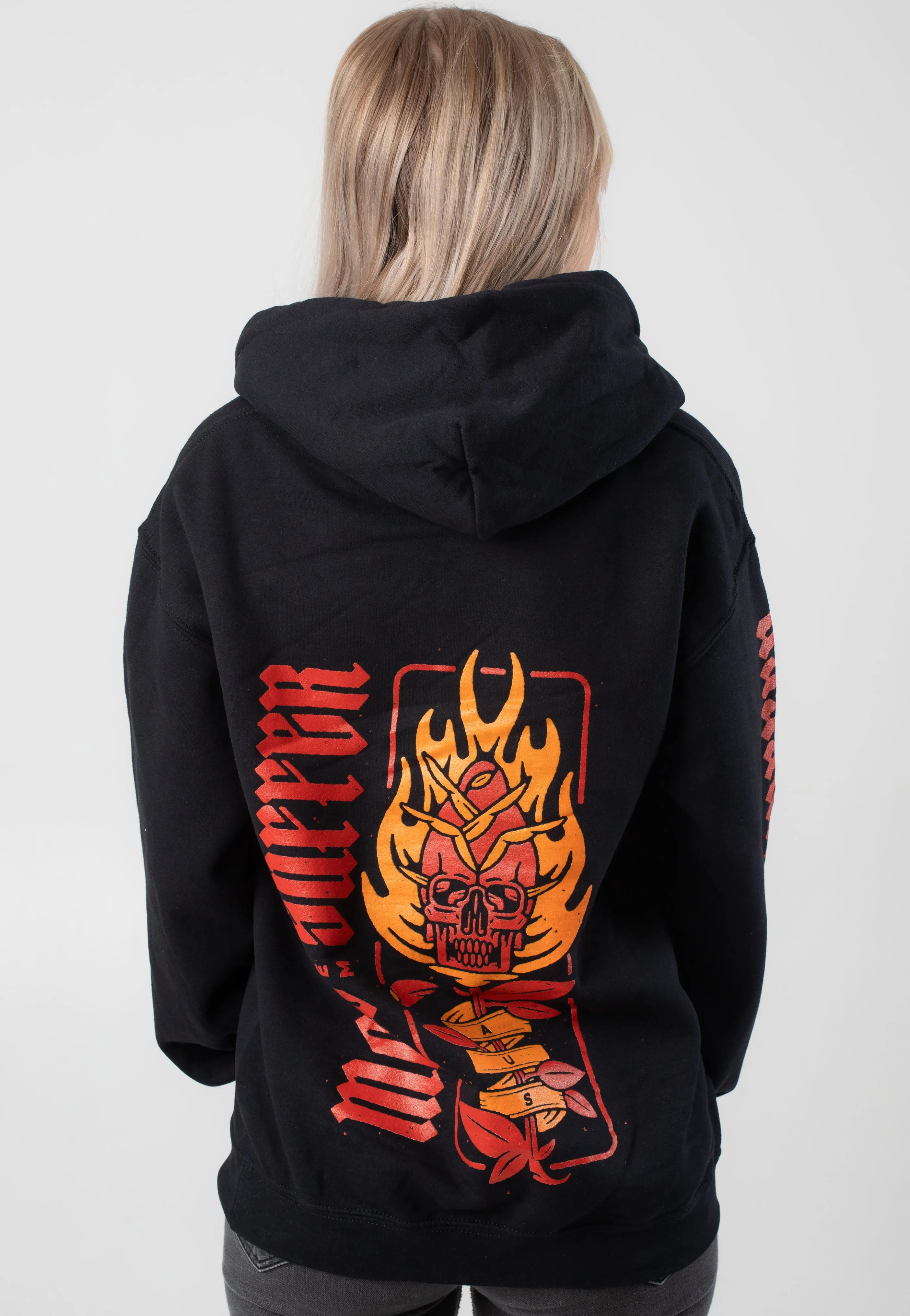 Make Them Suffer - Burning Skull Rose - Hoodie