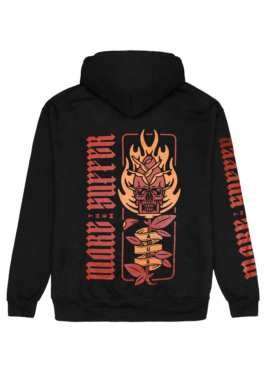 Make Them Suffer - Burning Skull Rose - Hoodie