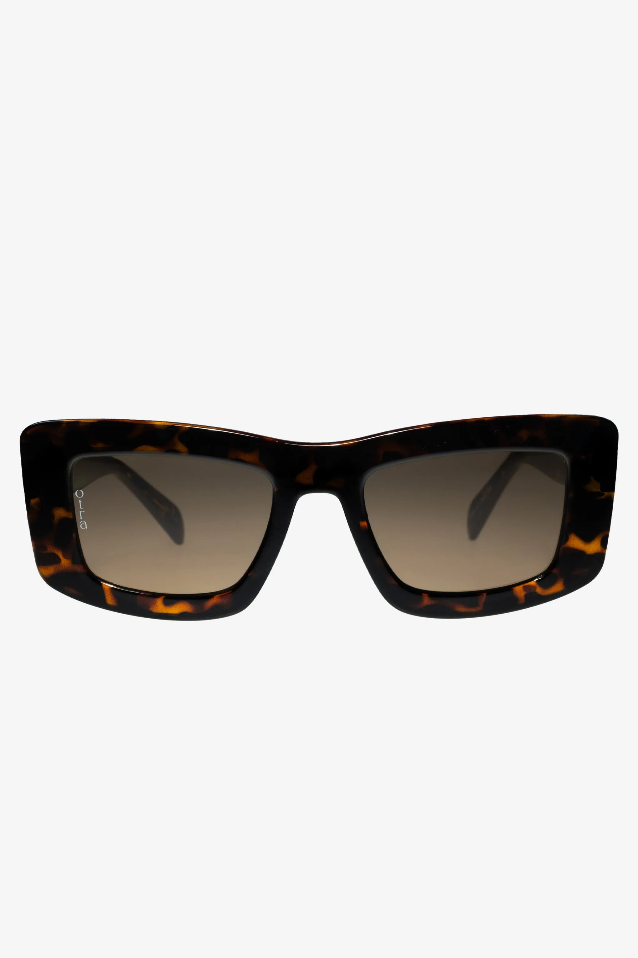 Marsha | Otra Tortoiseshell Thick Cat-Eye Brown Tinted Sunglasses Club L London