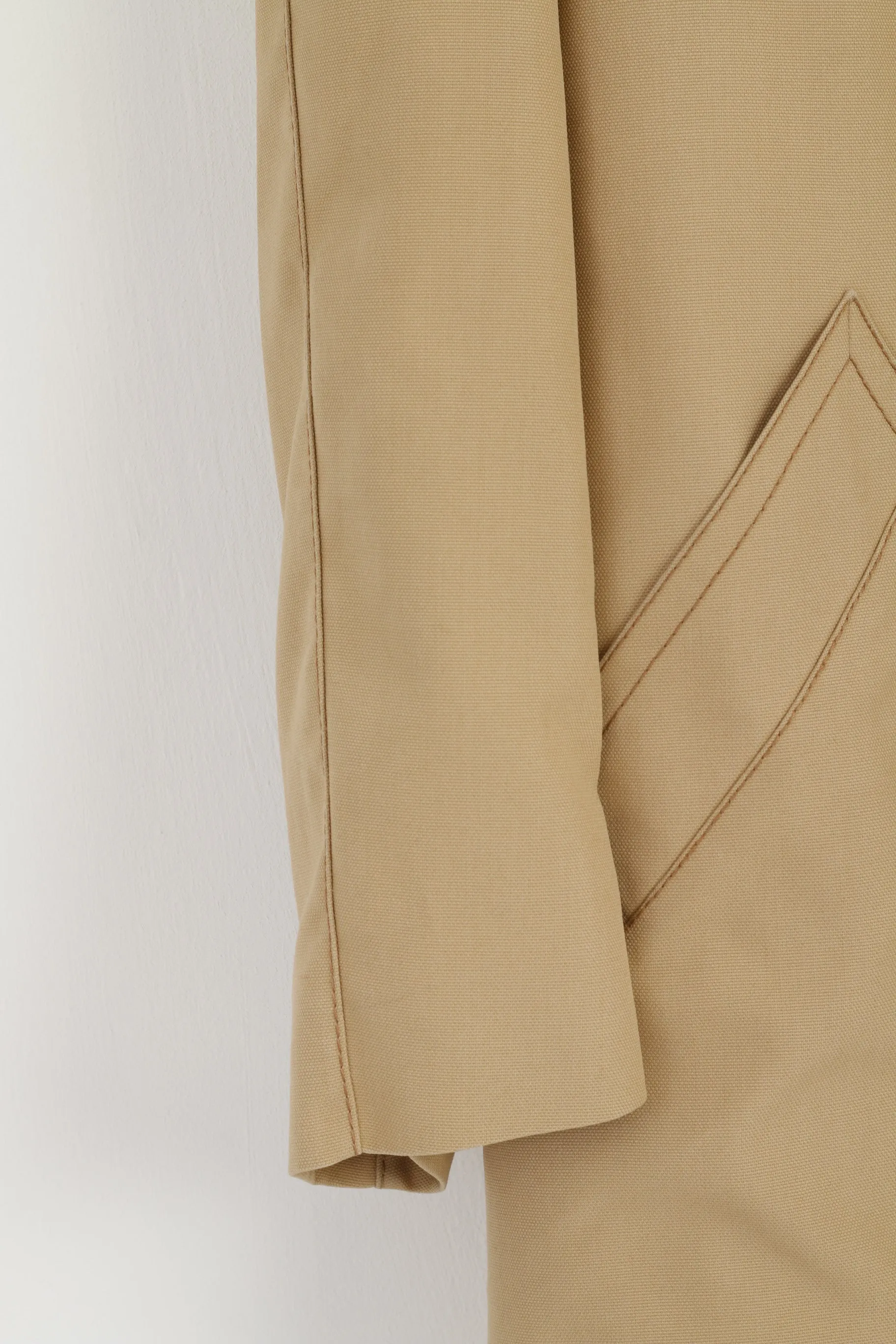McLAREN Men 52 L Coat Beige Single Breasted Trevira Classic Soft PKZ Of Switzerland Top