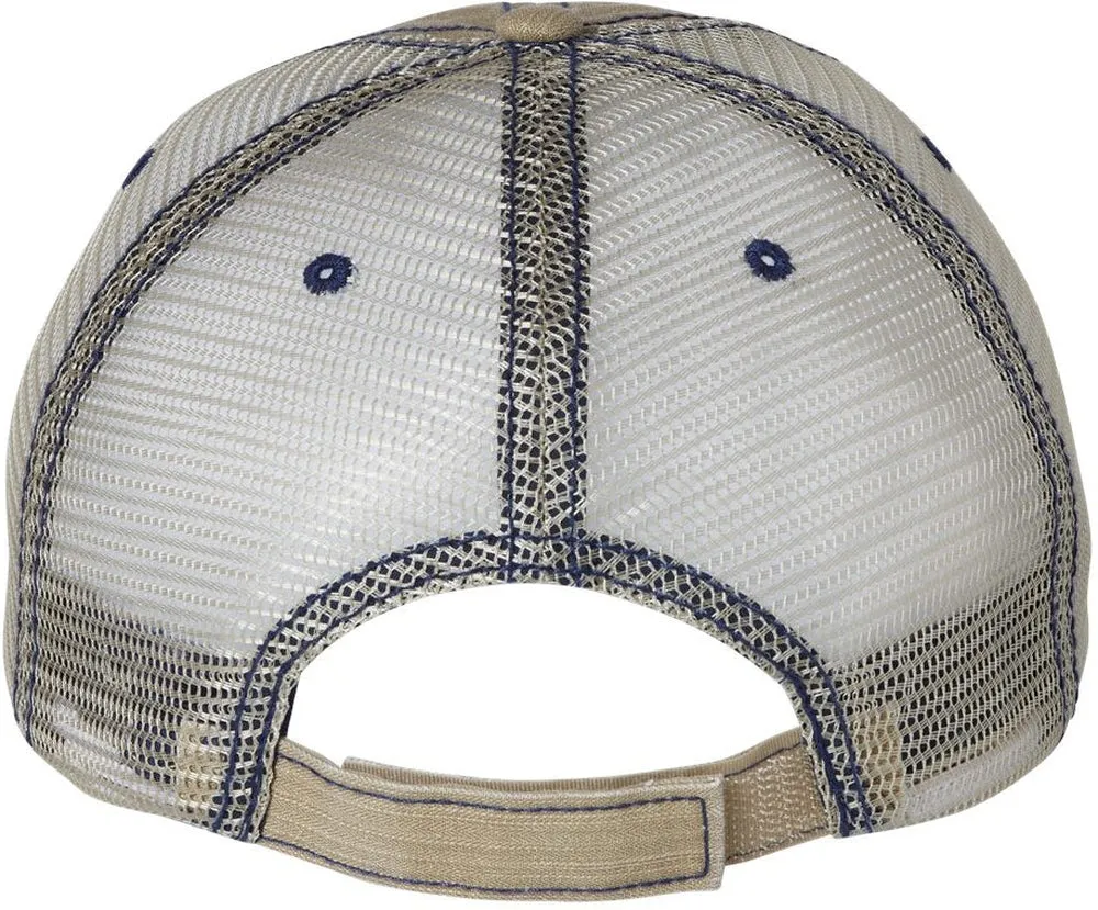 Mega Cap Herringbone Trucker Cap