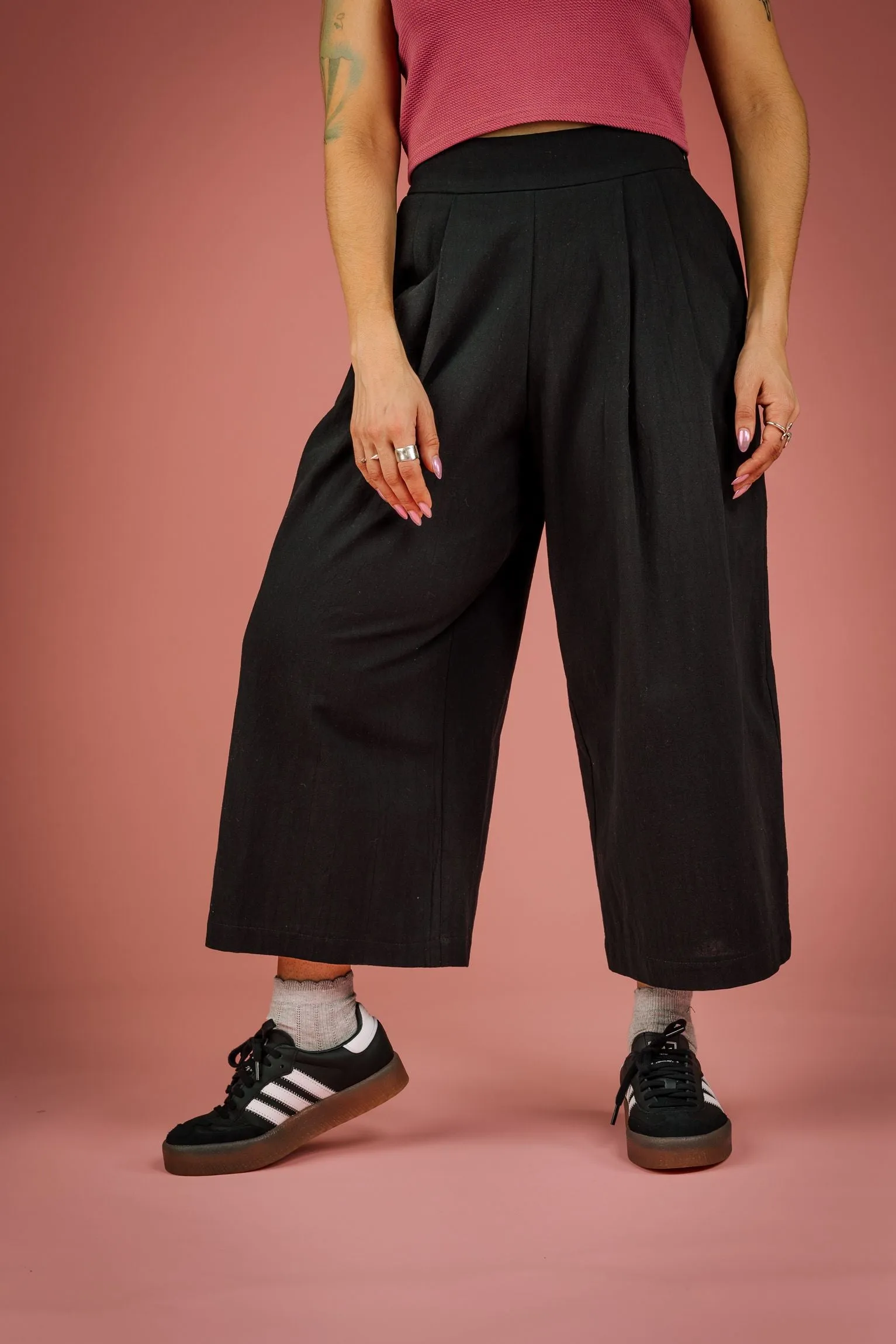 MERCEDES MORIN - PALOMA 7/8 PANTS - BLACK - SS25