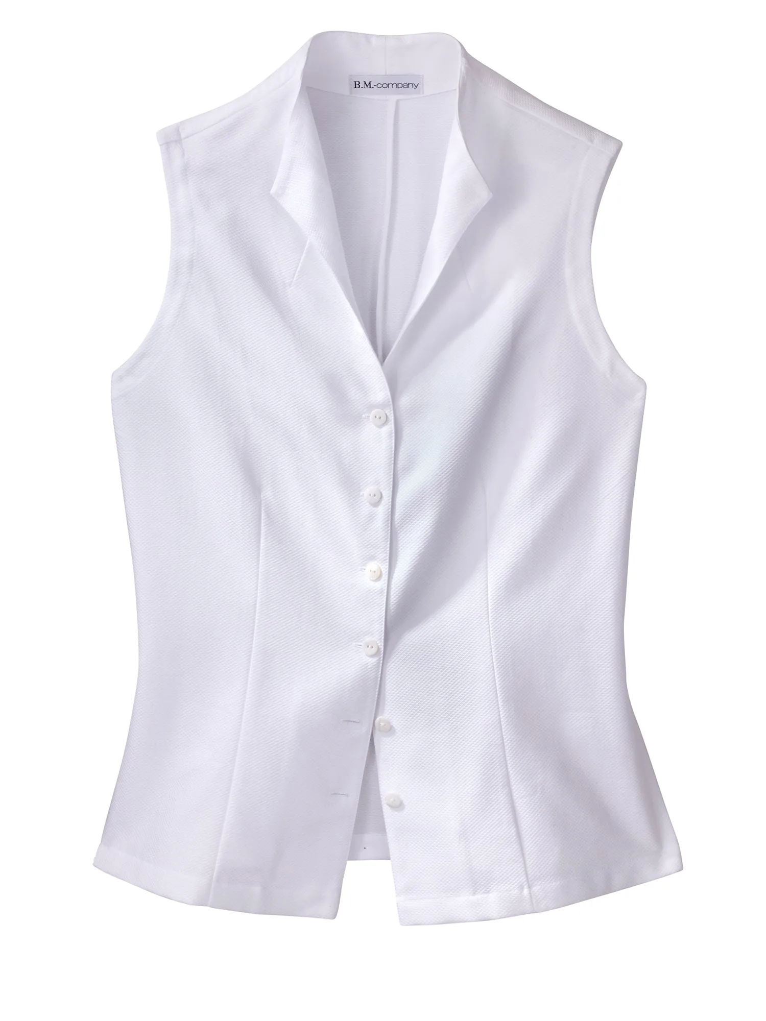 Meris Cotton Piqu Sleeveless Shirt