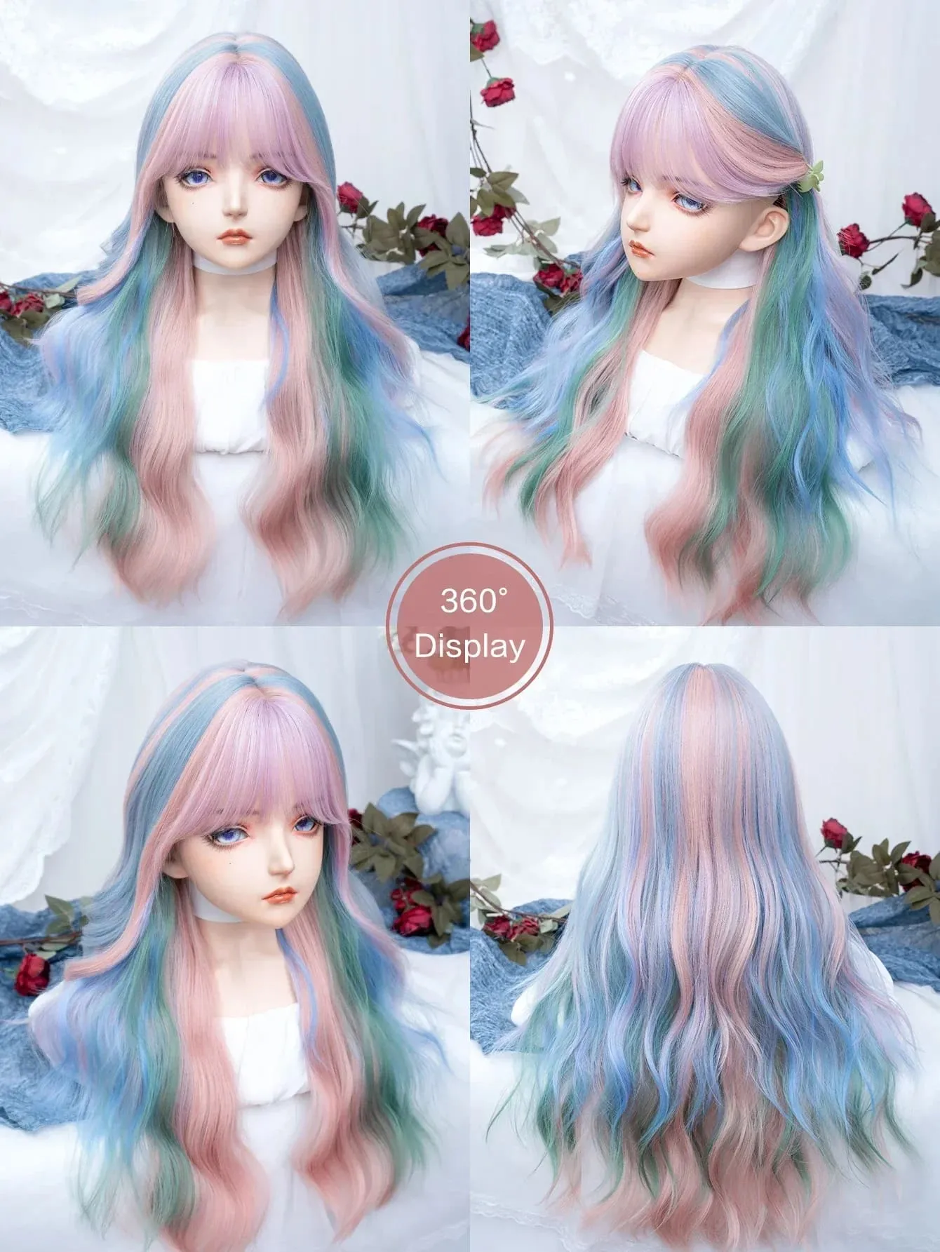 Mermaid Pastel Long Cosplay Wig