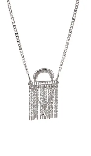 METAL TASSEL CROSSBODY CHAIN BAG Gloria Lanvin