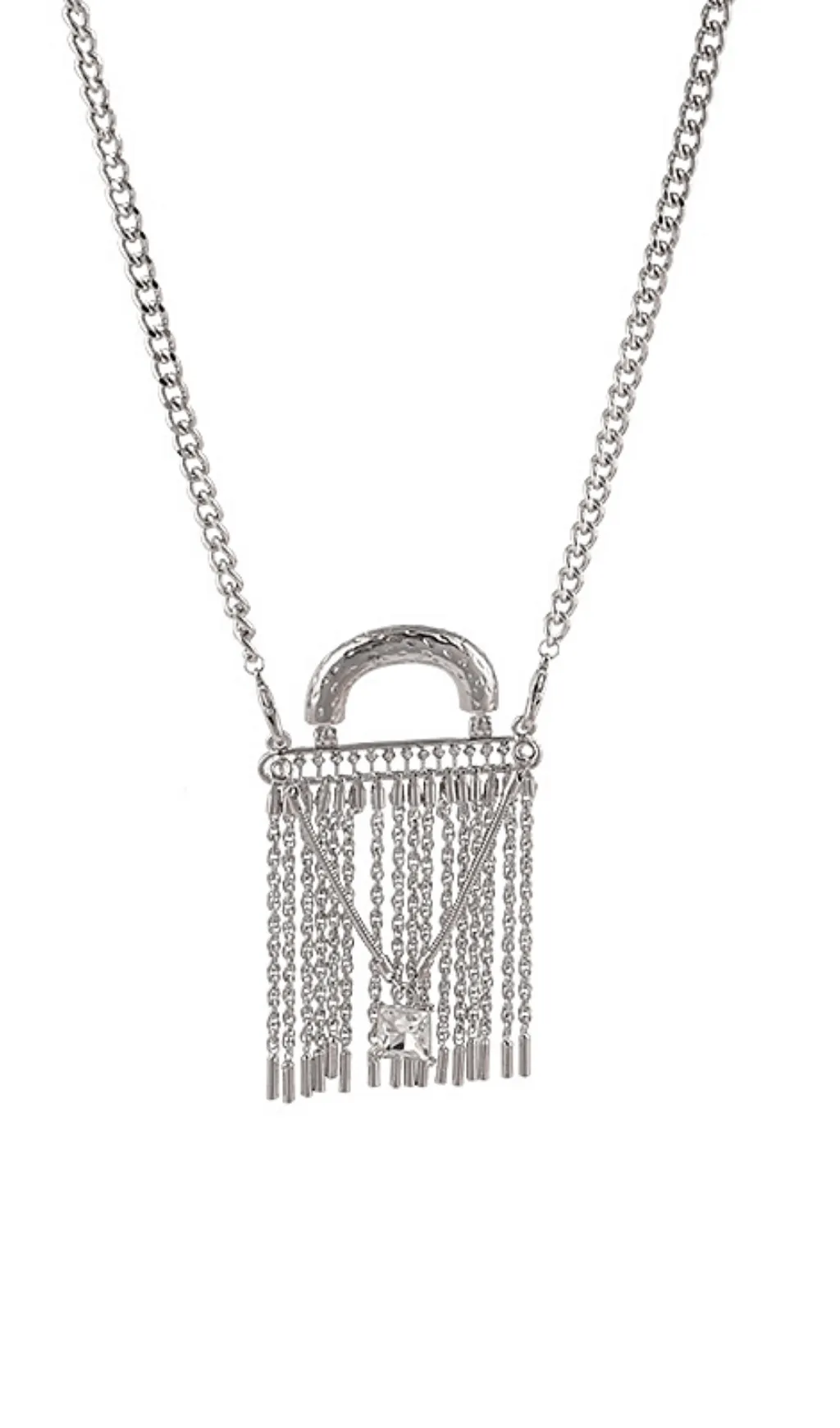 METAL TASSEL CROSSBODY CHAIN BAG Gloria Lanvin